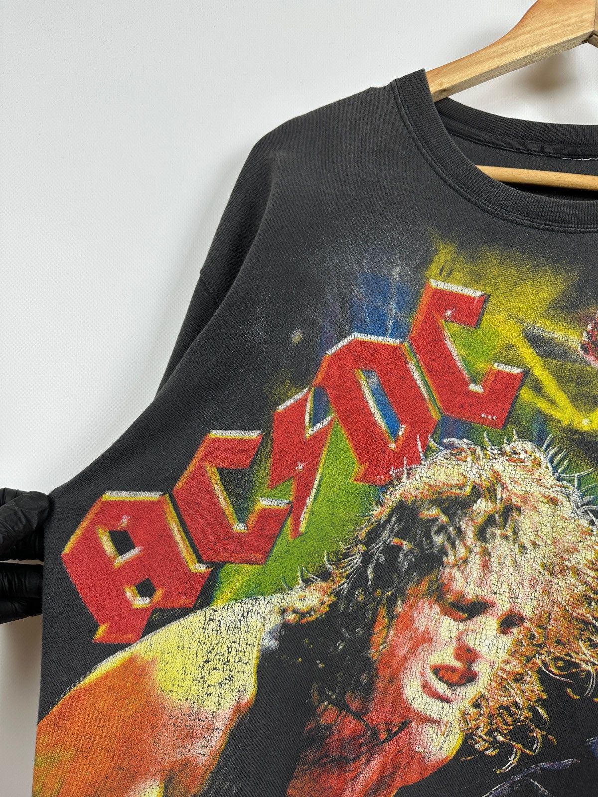 AC/DC Vintage AC/DC All Over Print Rare T-Shirt Size US XL / EU 56 / 4 - 11 Thumbnail