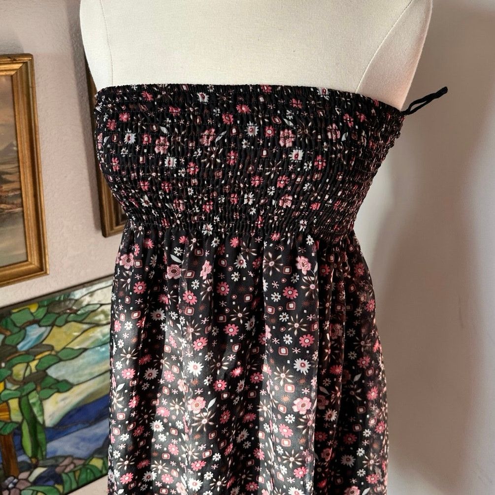 Other oboe black floral sleeveless dress Size S / US 4 / IT 40 - 2 Thumbnail