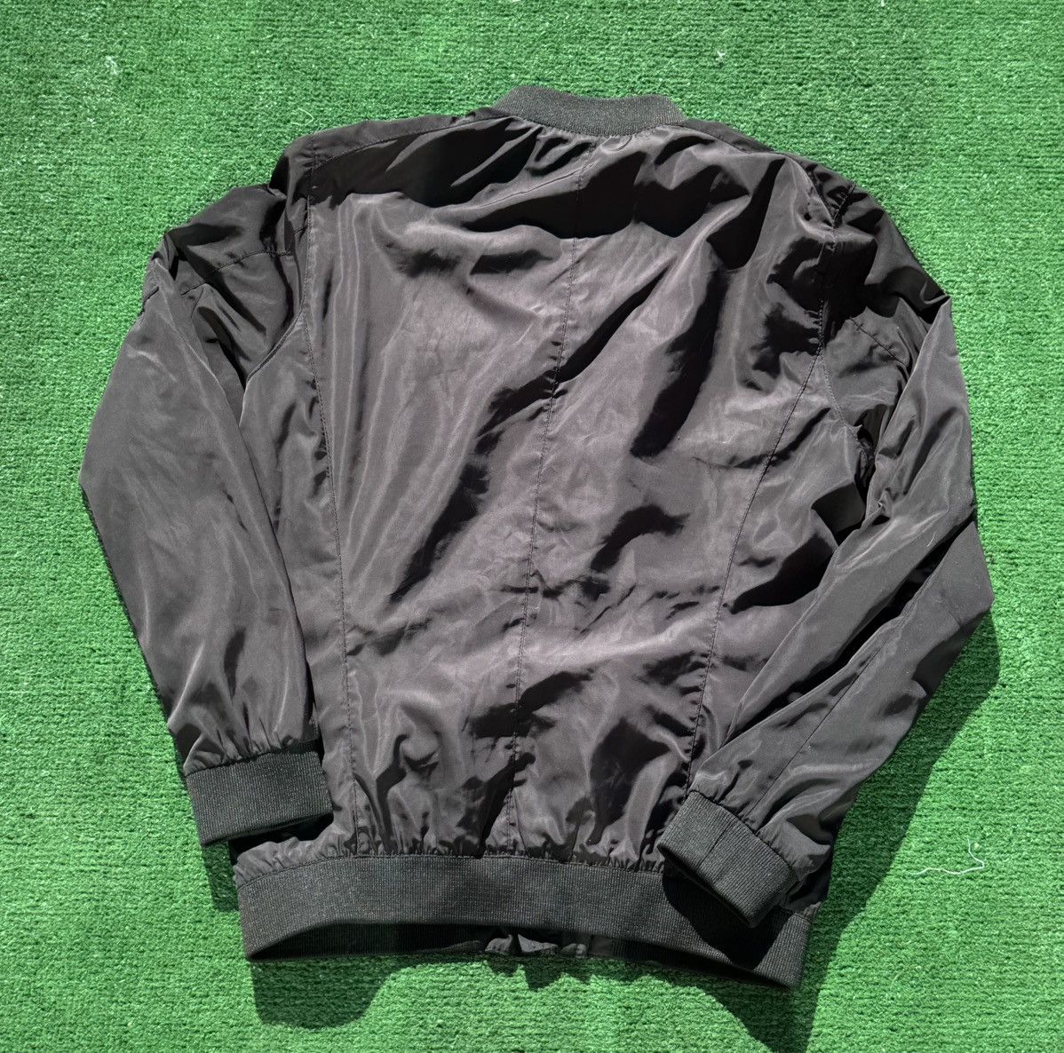 Zara Zara Men's Bomber Jacket Gray/Black, Full Zip, Pockets Size US M / EU 48-50 / 2 - 4 Thumbnail