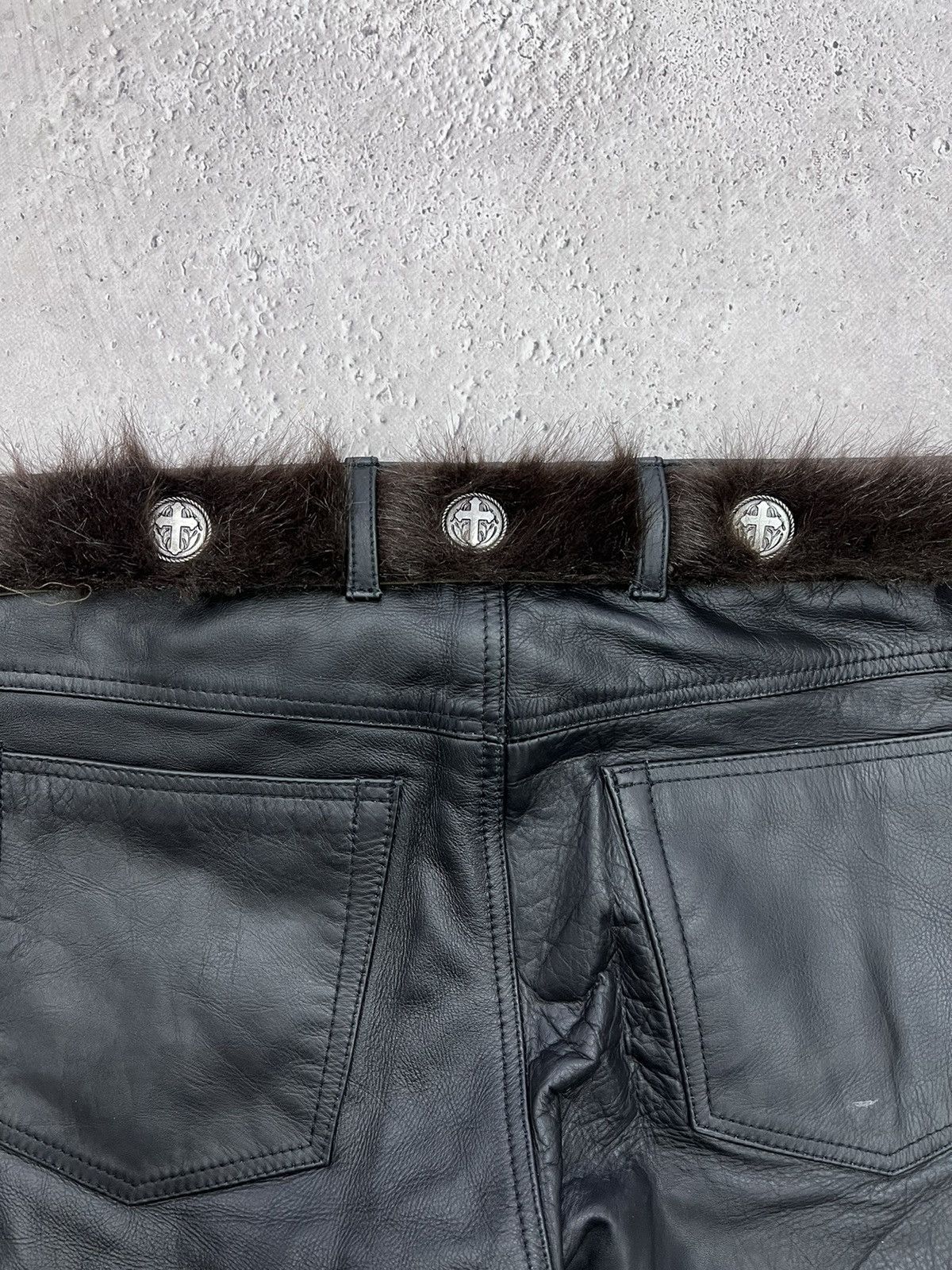 Japanese Brand × Vintage Vintage Leather Crazy Metal Belt Drip Japanese Hype bb Simon Size ONE SIZE - 14 Thumbnail