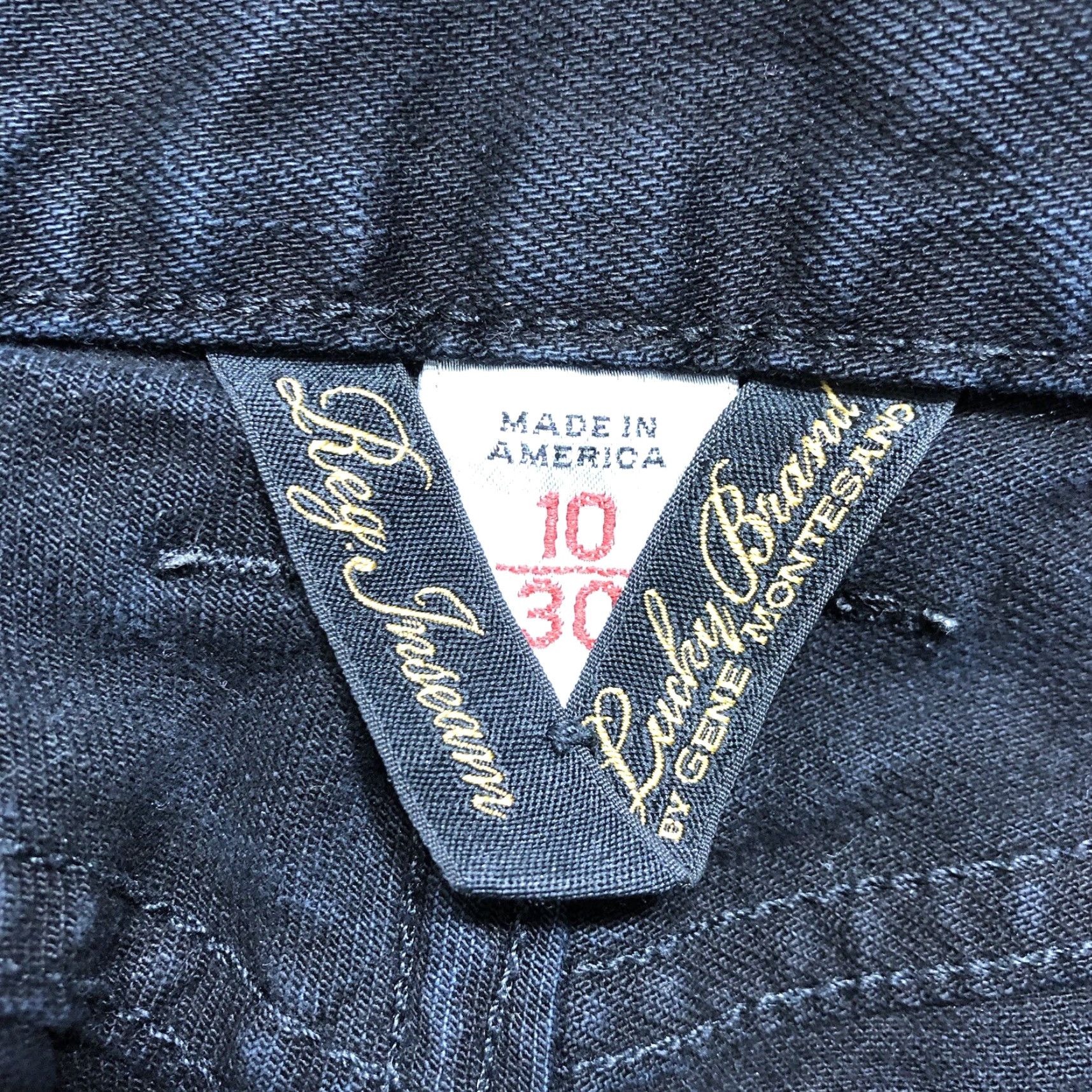 Lucky Brand Lucky Brand Classic Rider Jeans Black Womens 10 Regular 33/27.5 Inseam 27.5 Zip 5-Pocket Denim Stretch Straight Size 32" / US 10 / IT 46 - 5 Thumbnail