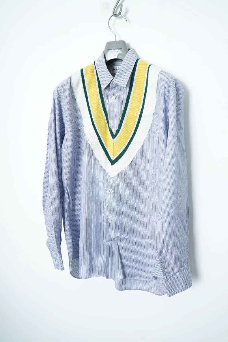 Comme des Garcons comme des garcons knit loose silhouette V-neck shirt 2505-N Size US M / EU 48-50 / 2 - 2 Thumbnail