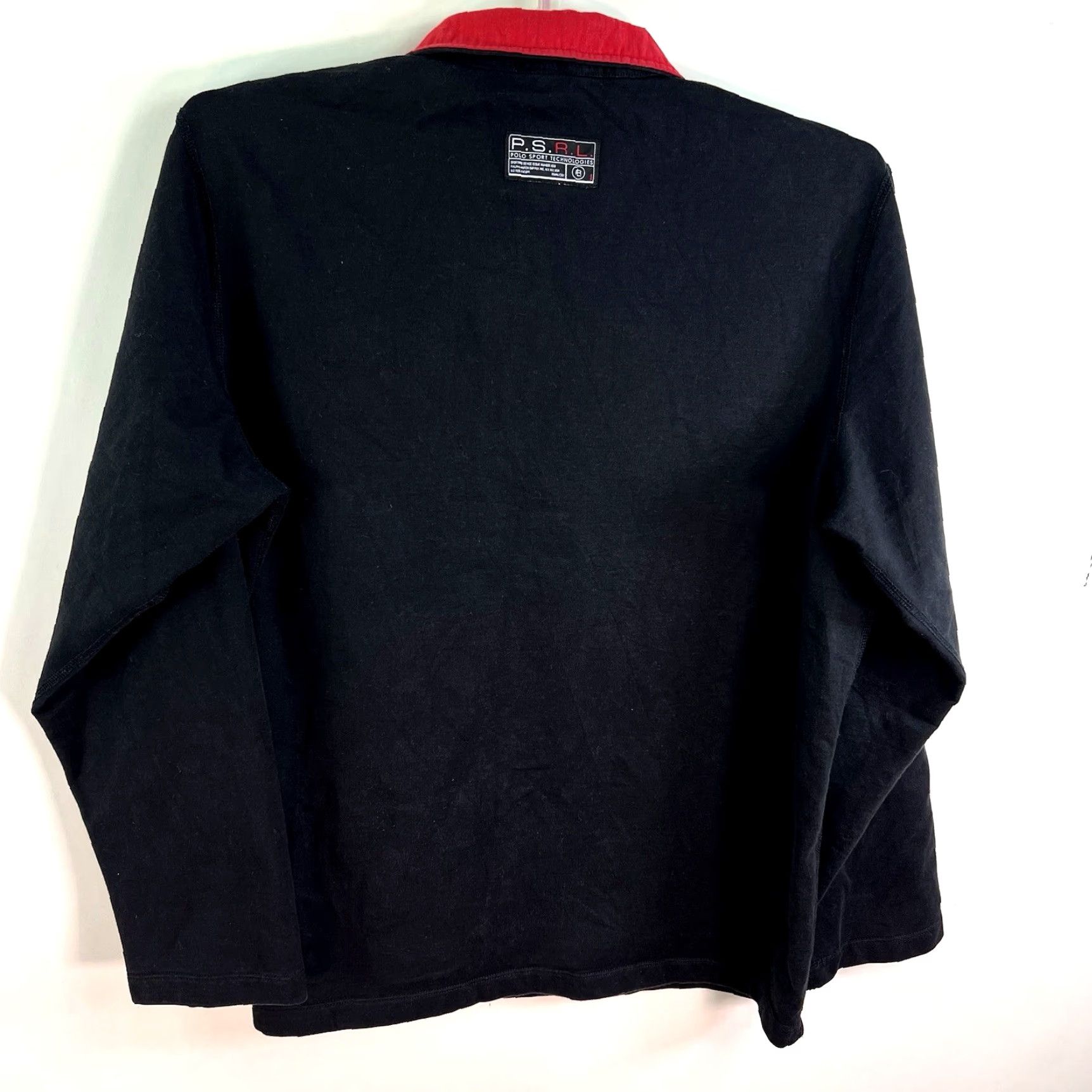 Ralph Lauren VTG Polo Ralph Lauren Sport 1/4 Zip Pullover Mens XL Black Jacket Windbreaker Casual Sports Shirt Size US XL / EU 56 / 4 - 4 Thumbnail