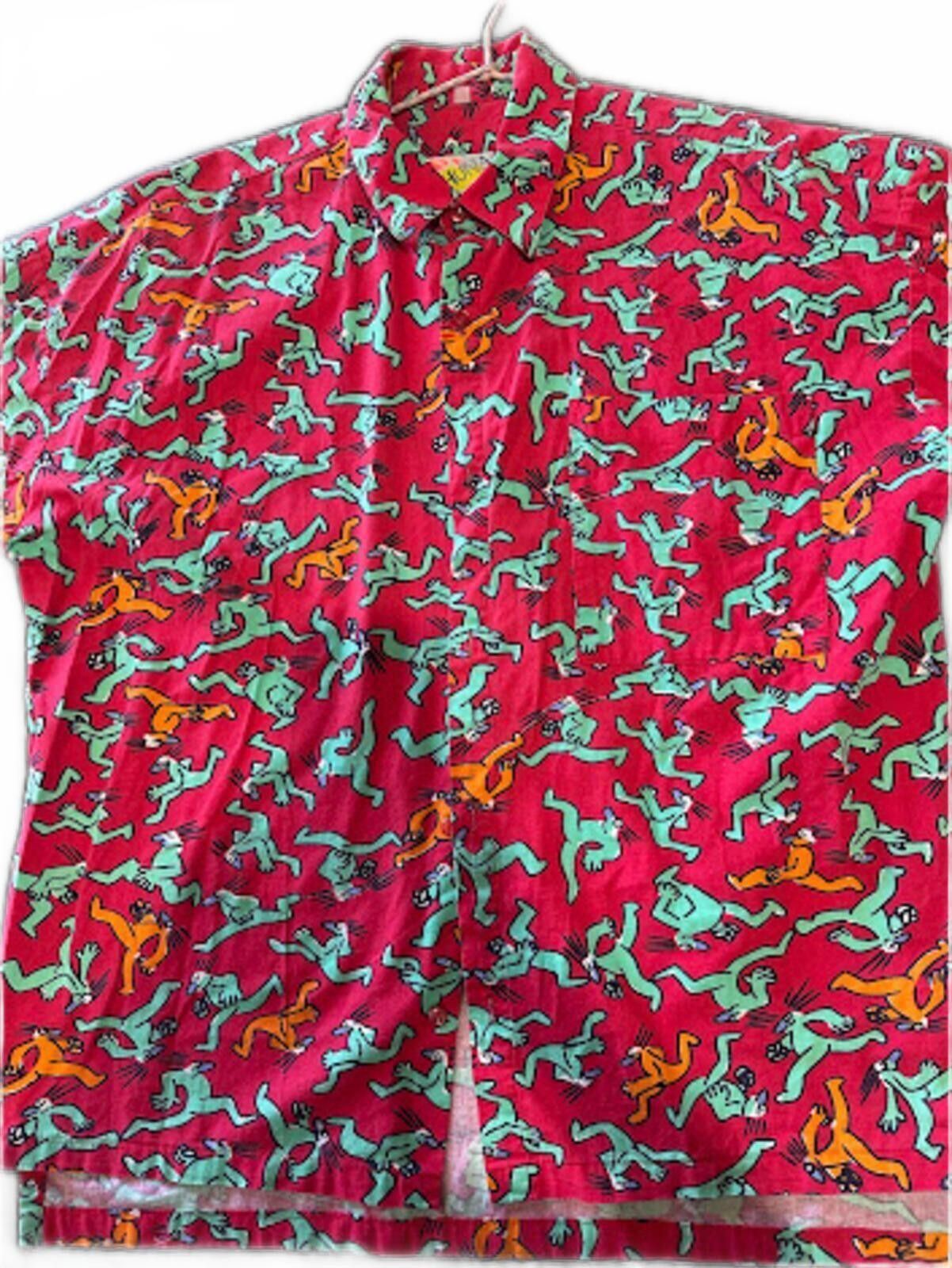 Vintage Kahuna Tropical Print Hawaiian Shirt L
