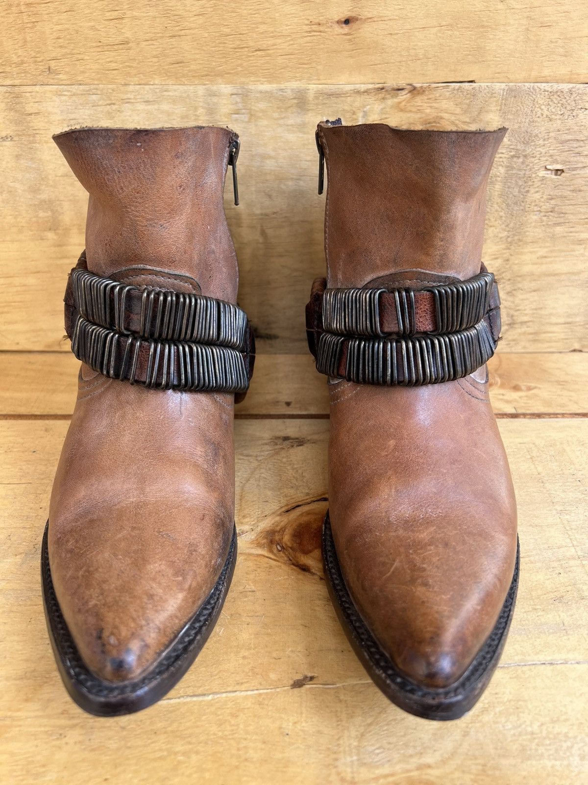 FREEBIRD Freebird by Steven Brown size 8 Brass Hardware Ankle Boot Size US 8 / IT 38 - 2 Thumbnail