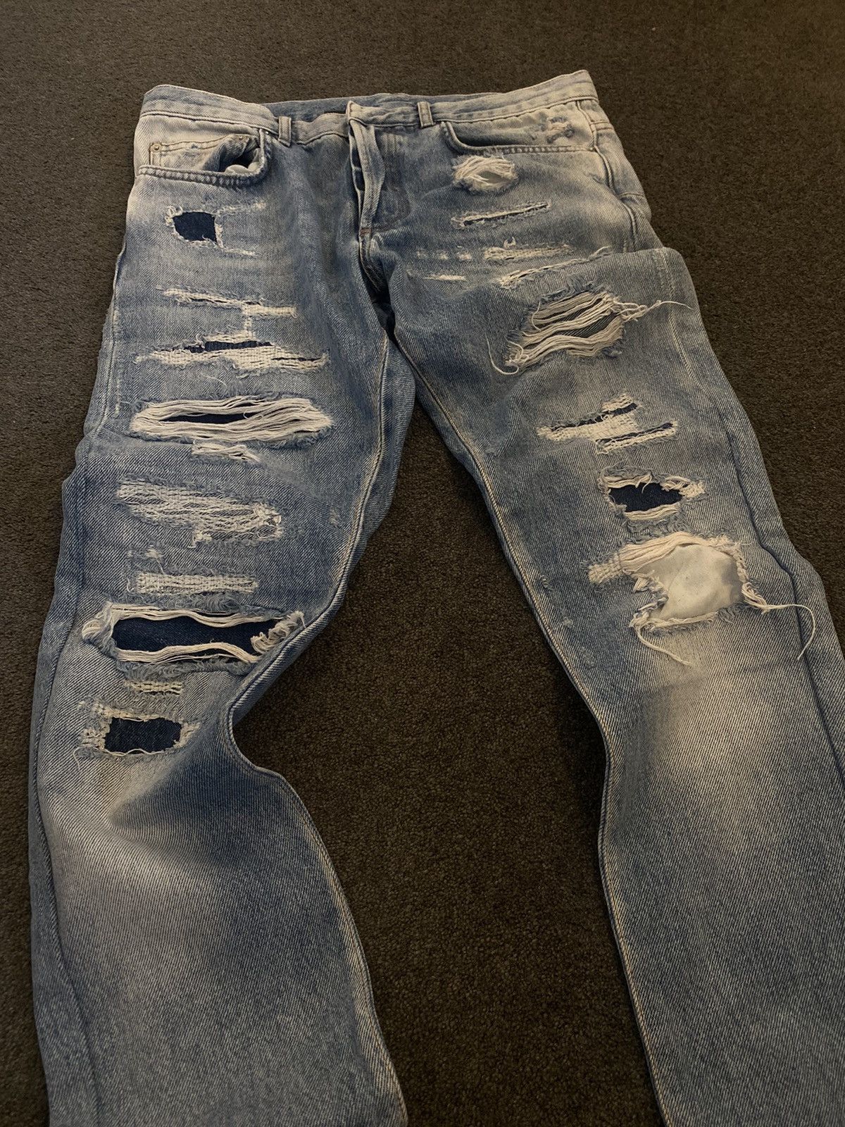 Dior Dior homme SS06 “rip repair” by Hedi Slimane Size US 31 - 1 Thumbnail