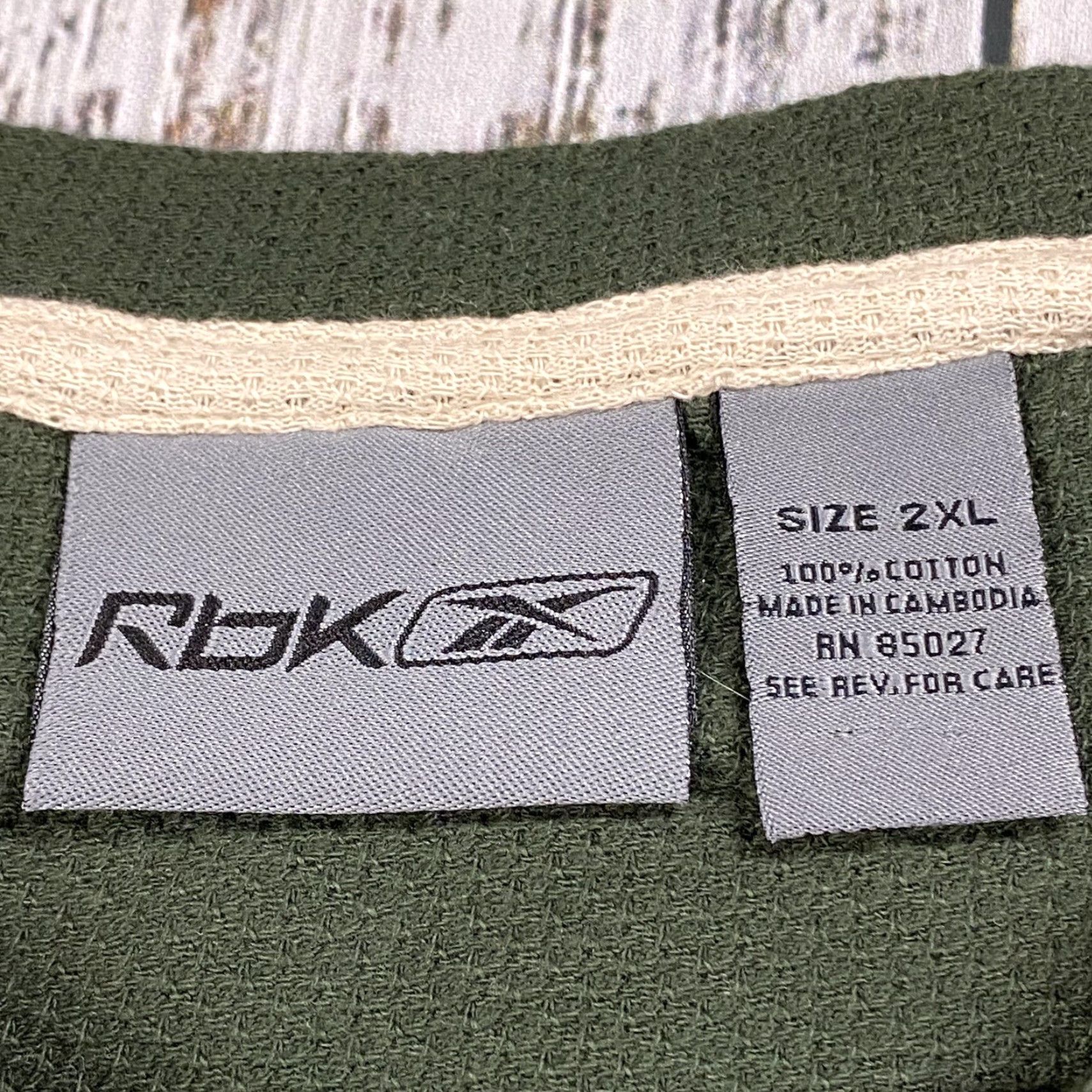 Reebok VINTAGE Reebok Athletic Jersey T-Shirt Men’s Short Sleeve 100% Cotton Solid Dark Green L 2000s Sports Size US L / EU 52-54 / 3 - 4 Thumbnail