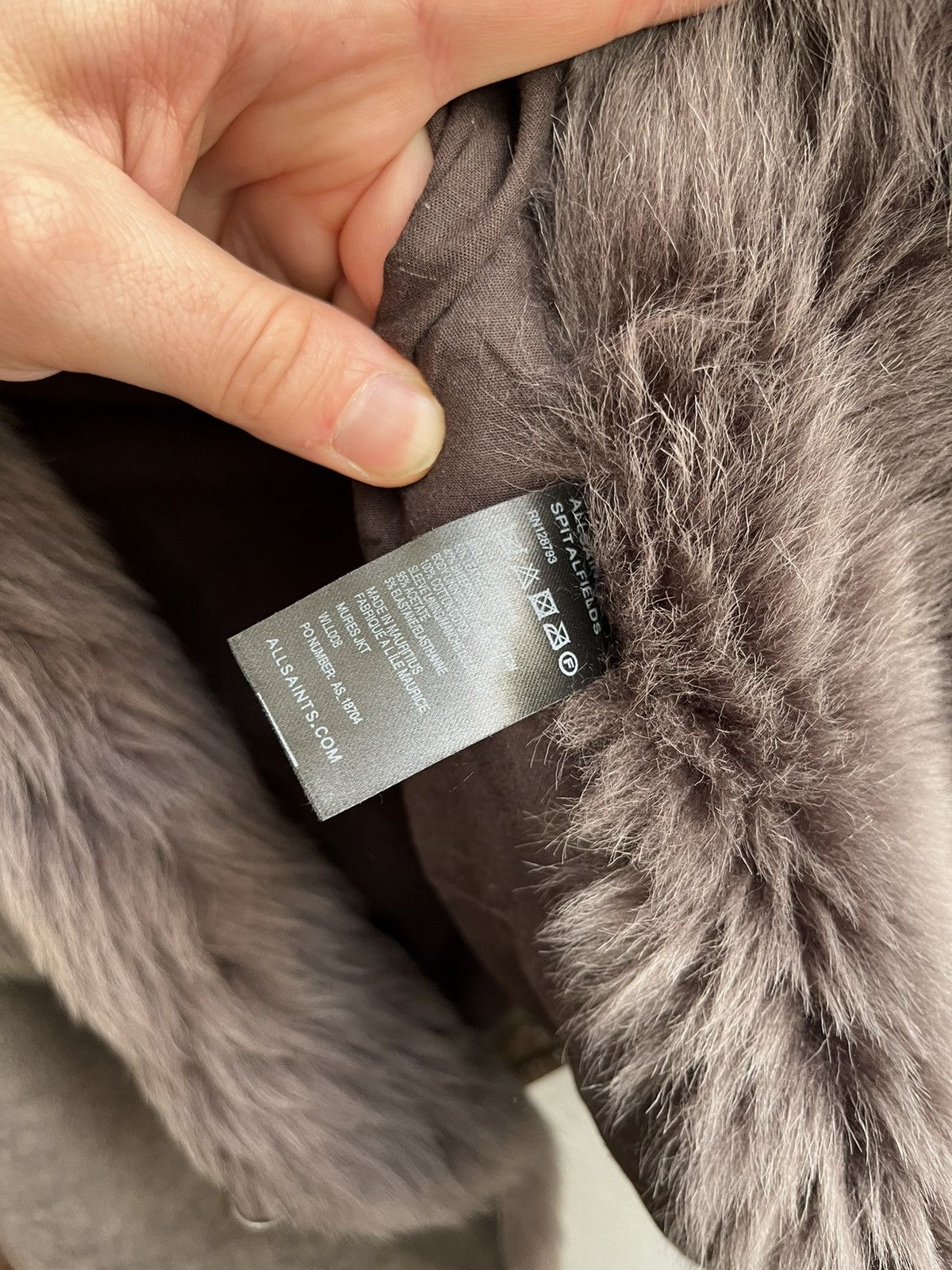 Allsaints × Hysteric Glamour AllSaints MURES Sheepskin Shearling Leather Jacket Size M / US 6-8 / IT 42-44 - 16 Thumbnail