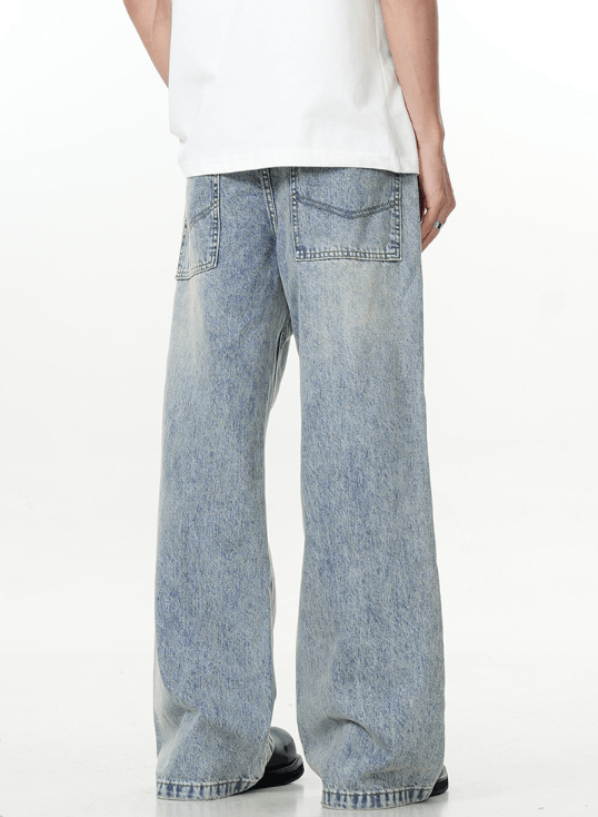 Japanese Brand × Jean Men's retro washed blue loose versatile jeans y2k Size US 32 / EU 48 - 5 Thumbnail