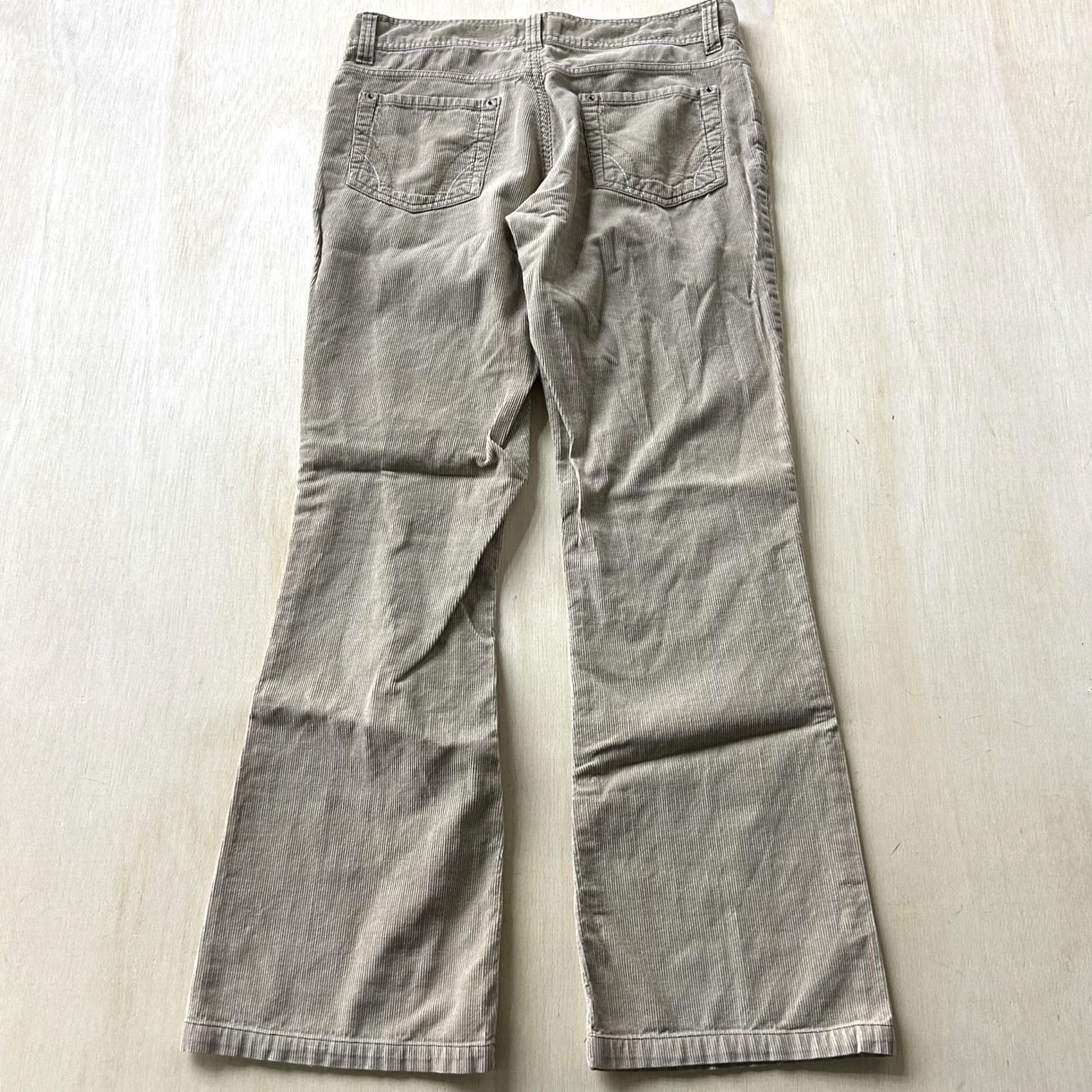 Denim & Co. Denim Co. Pants Womens 12 Beige Corduroy Bootcut Khakis Pockets Casual Size 34" / US 12 / IT 48 - 3 Thumbnail