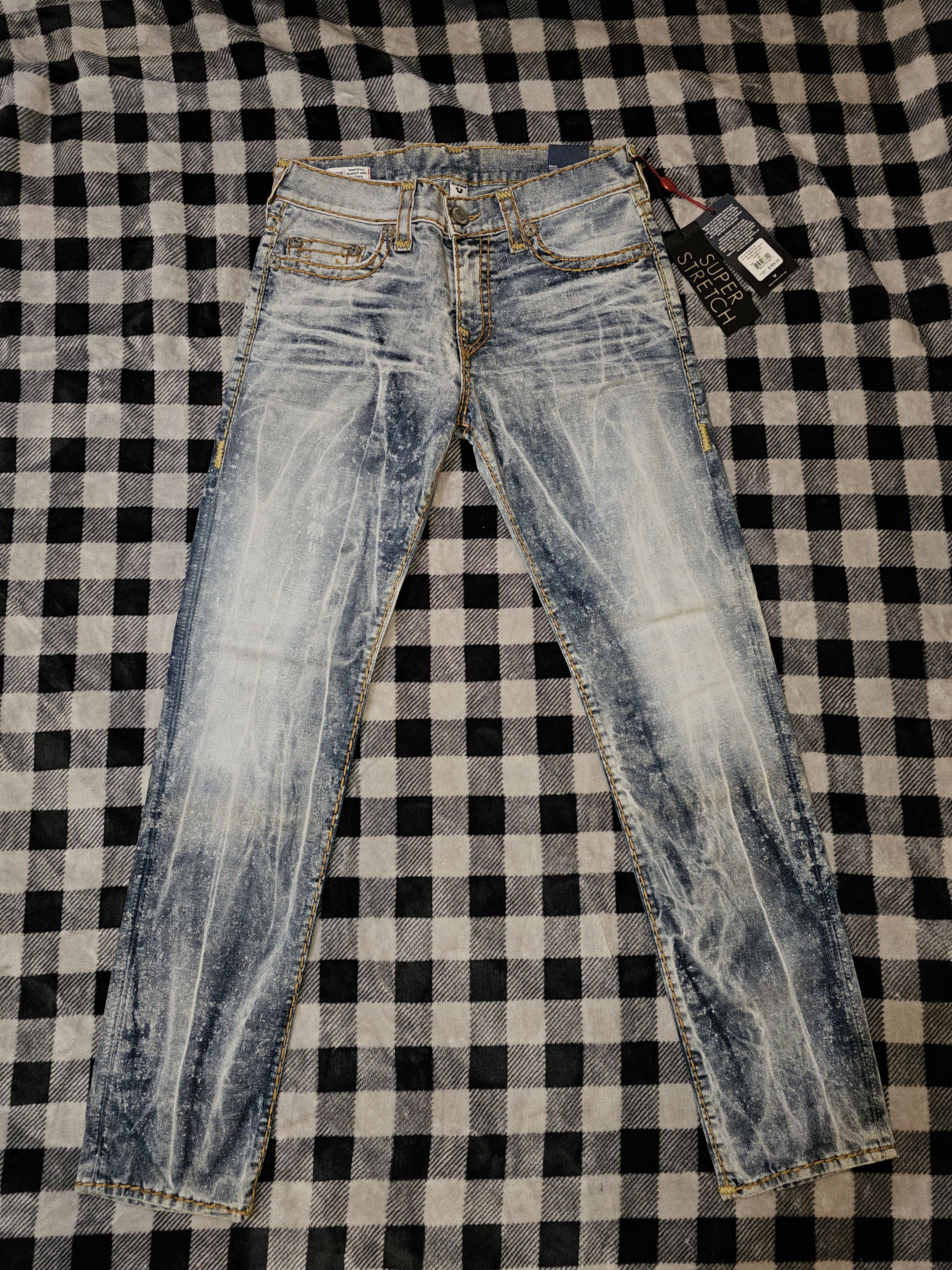 image of True Religion Rocco Relaxed Skinny Size 32 Faded Galaxy, Men's