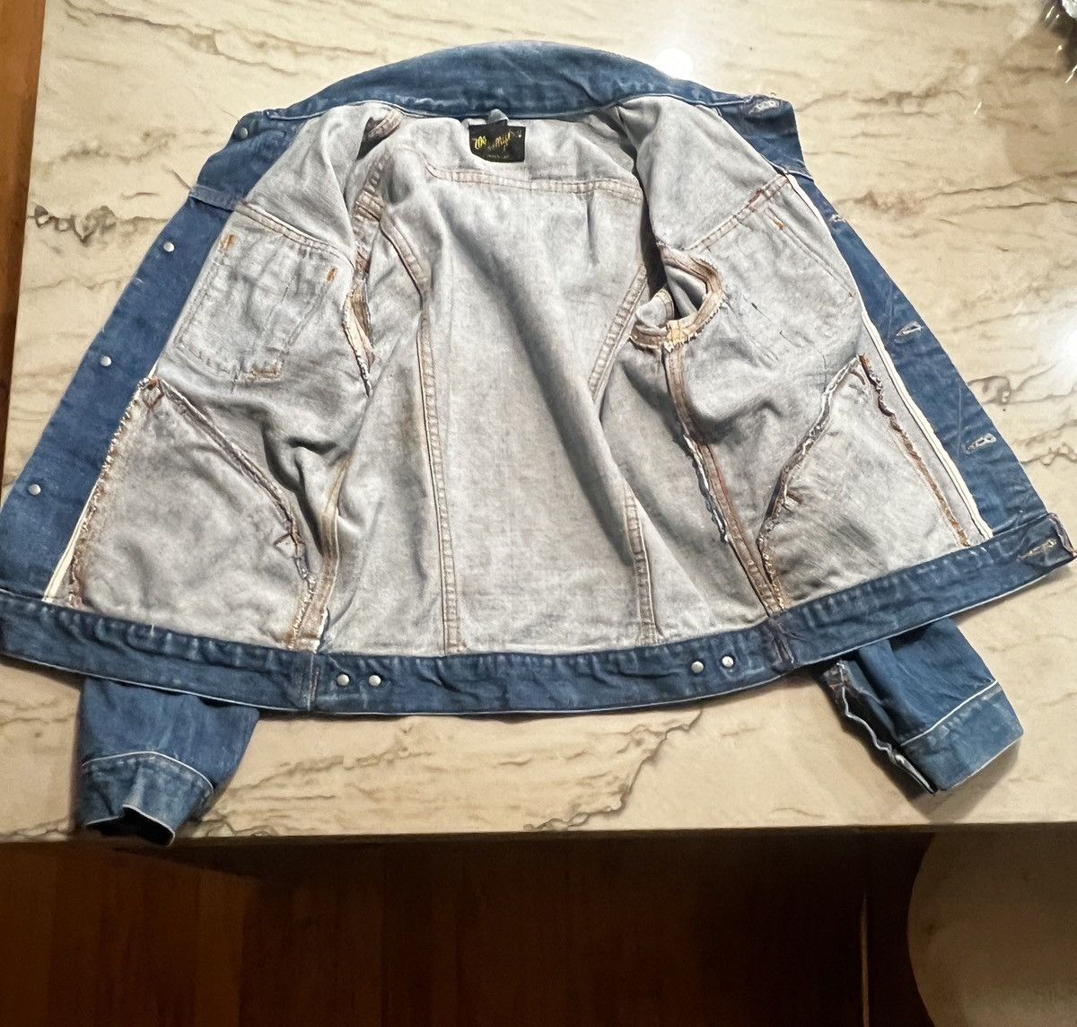 Vintage × Wrangler Vintage Post Blue Bell 70’s Wrangler Selvedge Denim Jacket Size US S / EU 44-46 / 1 - 3 Thumbnail