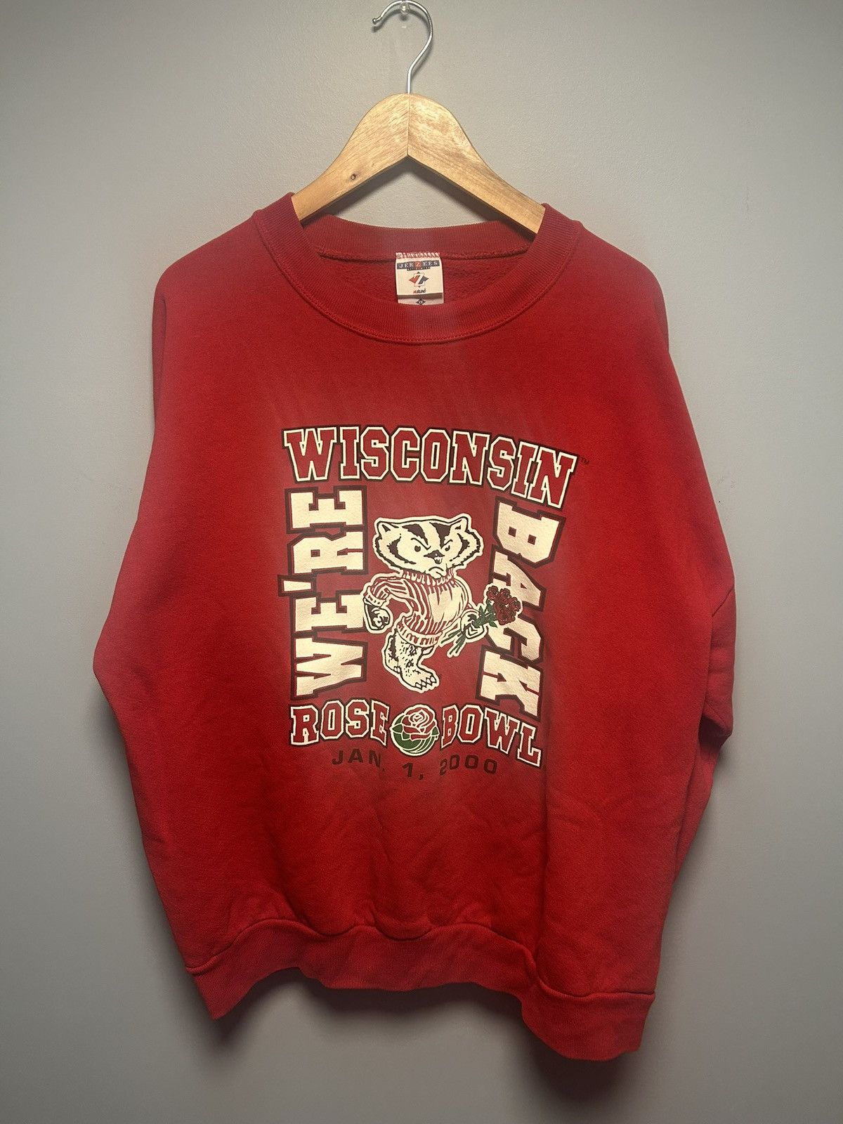 Vintage Wisconsin Badgers Vintage Sweatshirt 2000 Rose Bowl Size US XL / EU 56 / 4 - 1 Thumbnail