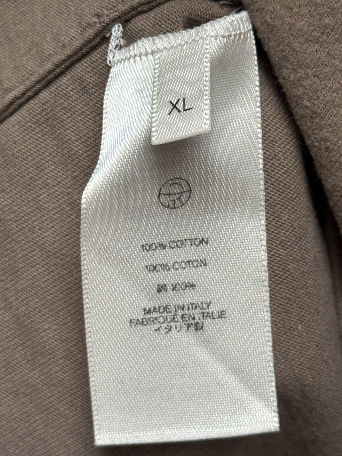 The Row The Row Mens Steven Cotton Jersey T-Shirt in Brown Taupe XL Size US XL / EU 56 / 4 - 7 Thumbnail