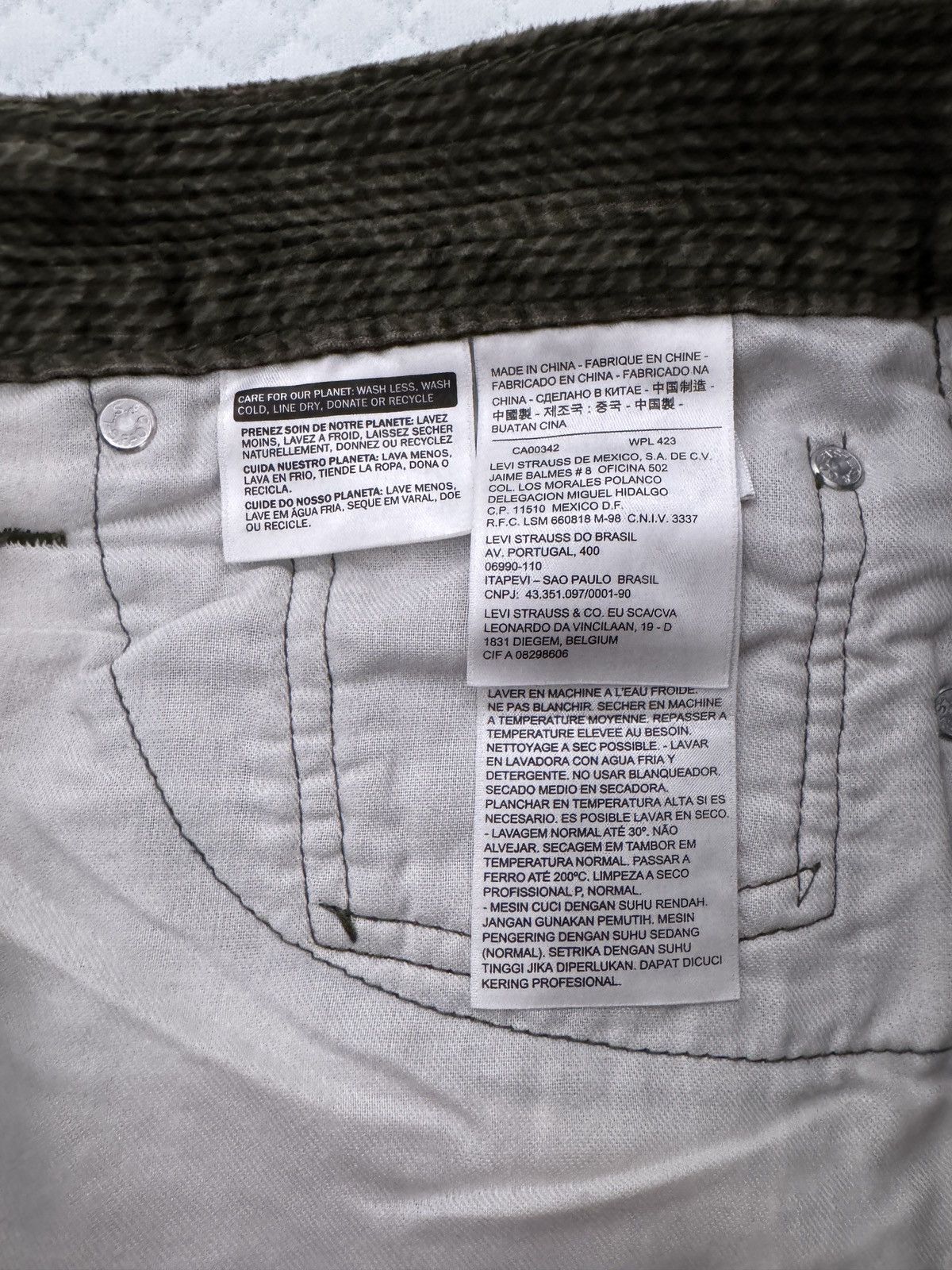 Levi's rare vintage levi 513s forest green reverse weave Size US 36 / EU 52 - 3 Thumbnail
