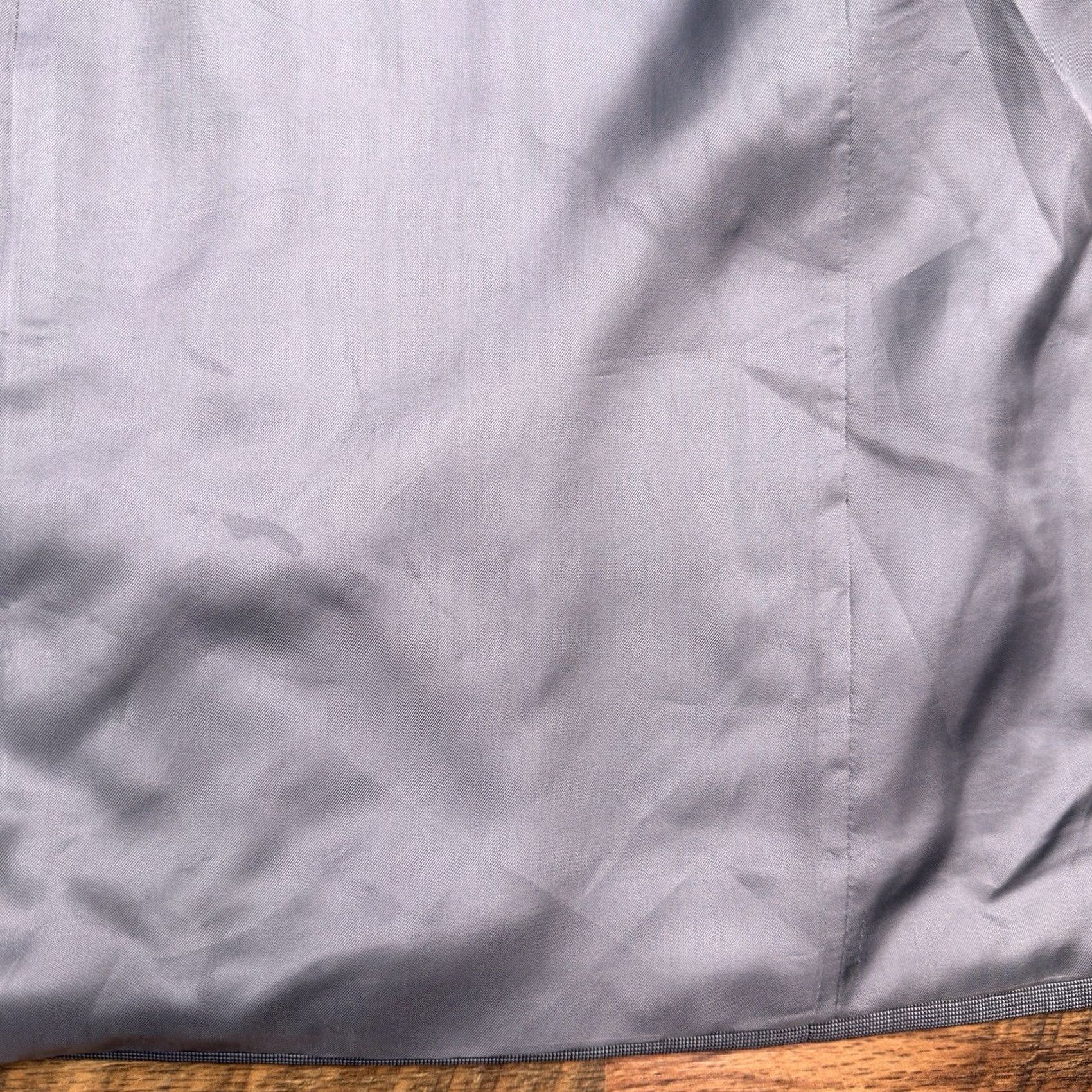 Corneliani Corneliani Double Breasted Suit Jacket 42 Gray Italy Blazer Wool 100s Vogue Men Regular Solid Notch Lapel Six-Button Dry Clean Only Ven tless Size 42R - 7 Thumbnail