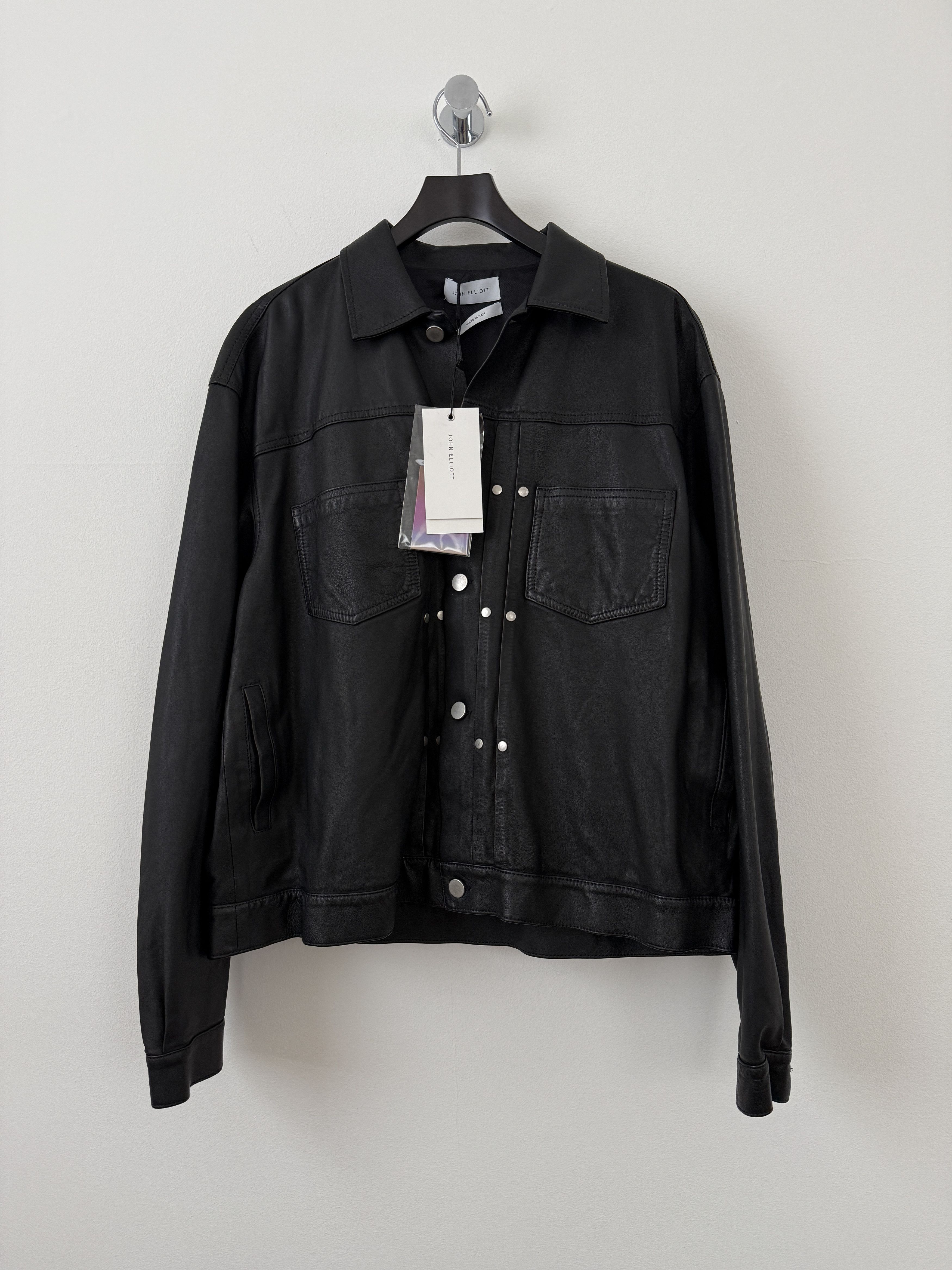 John Elliott Type II Leather Thumper Jacket Size US XXL / EU 58 / 5 - 1 Thumbnail