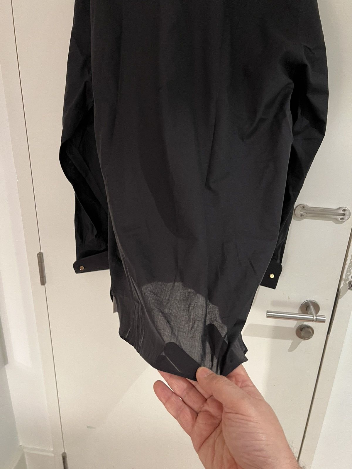 Tom Ford TOM FORD Black Dress tuxedo Shirt 18 46 Cotton Long Sleeves Size US XXL / EU 58 / 5 - 9 Thumbnail