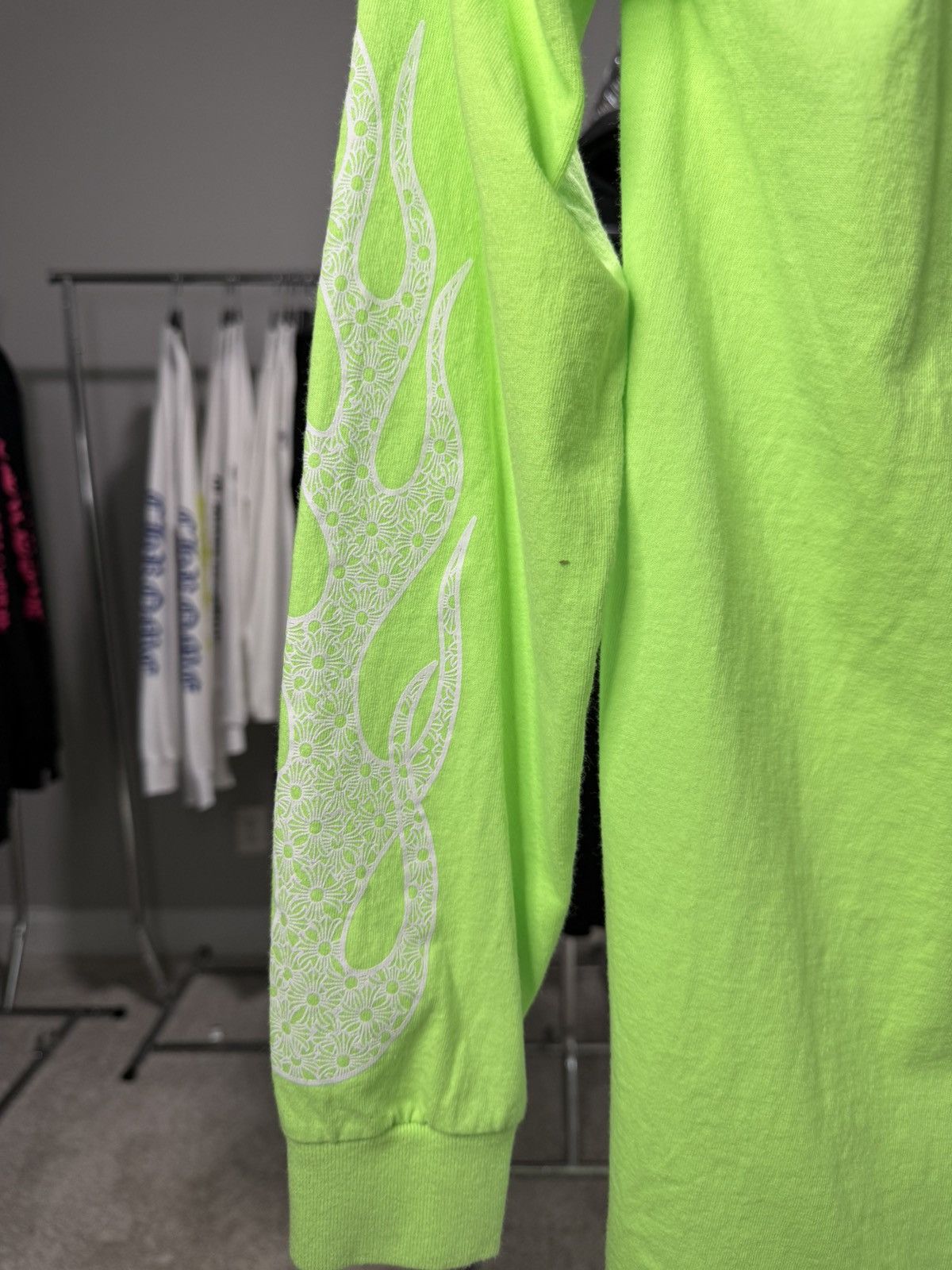 Chrome Hearts Chrome Hearts Green Flame Vintage Longsleeve Size US S / EU 44-46 / 1 - 3 Thumbnail