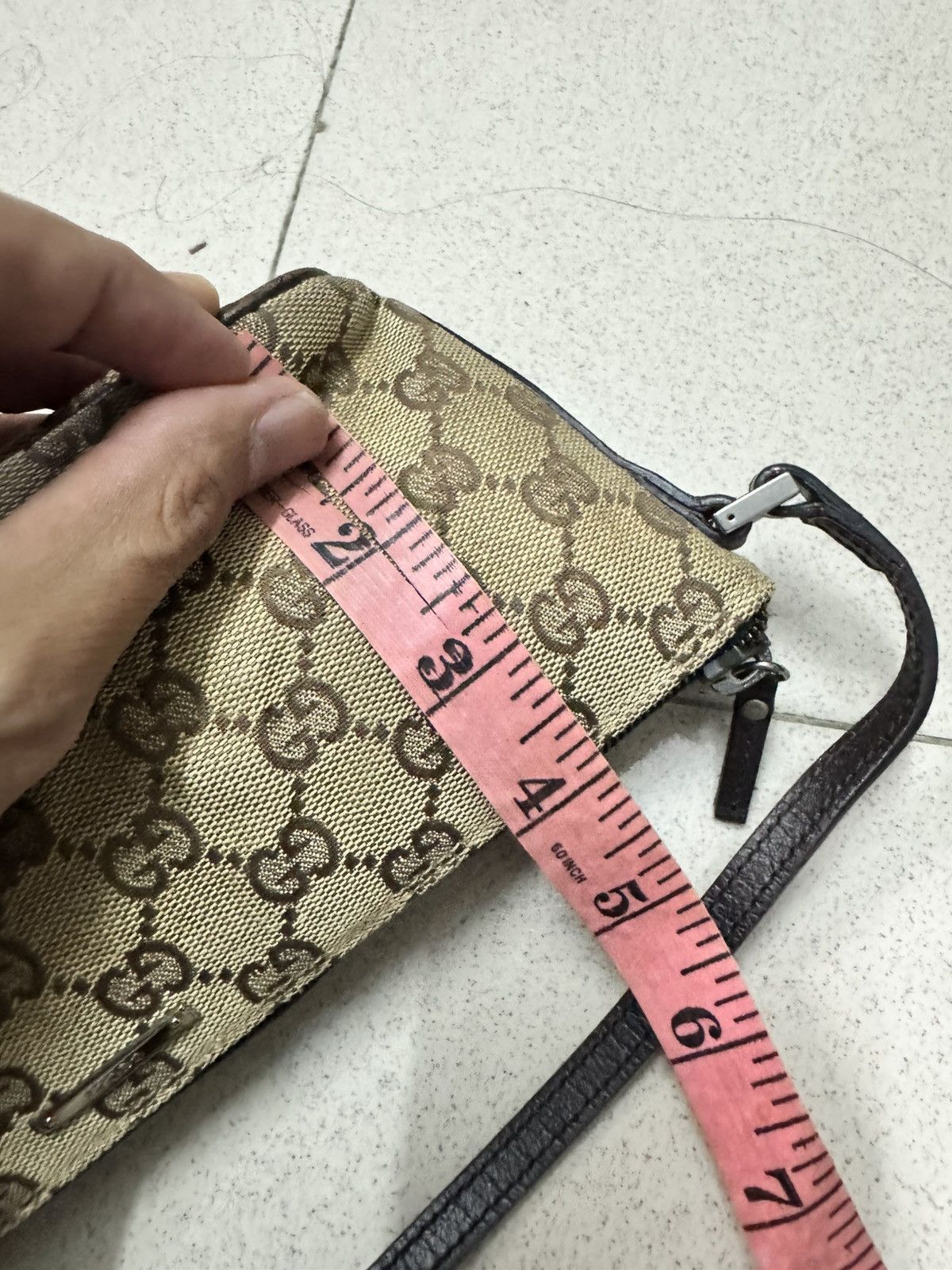 Gucci GUCCI BOAT POCHETTE MONOGRAM SHOULDER BAG Size ONE SIZE - 5 Thumbnail