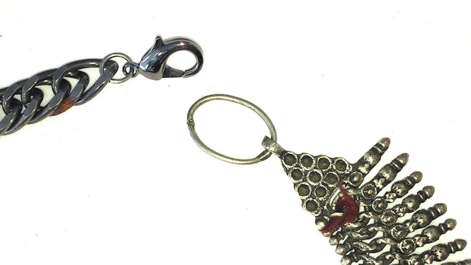 Designer Afghan Jingle Bell Tribal Glass Bib Necklace Size ONE SIZE - 7 Thumbnail