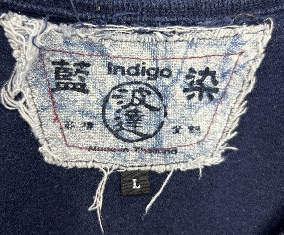 Indigo × Vintage VINTAGE INDIGO SLEEVELESS SHIRT Size US L / EU 52-54 / 3 - 8 Thumbnail