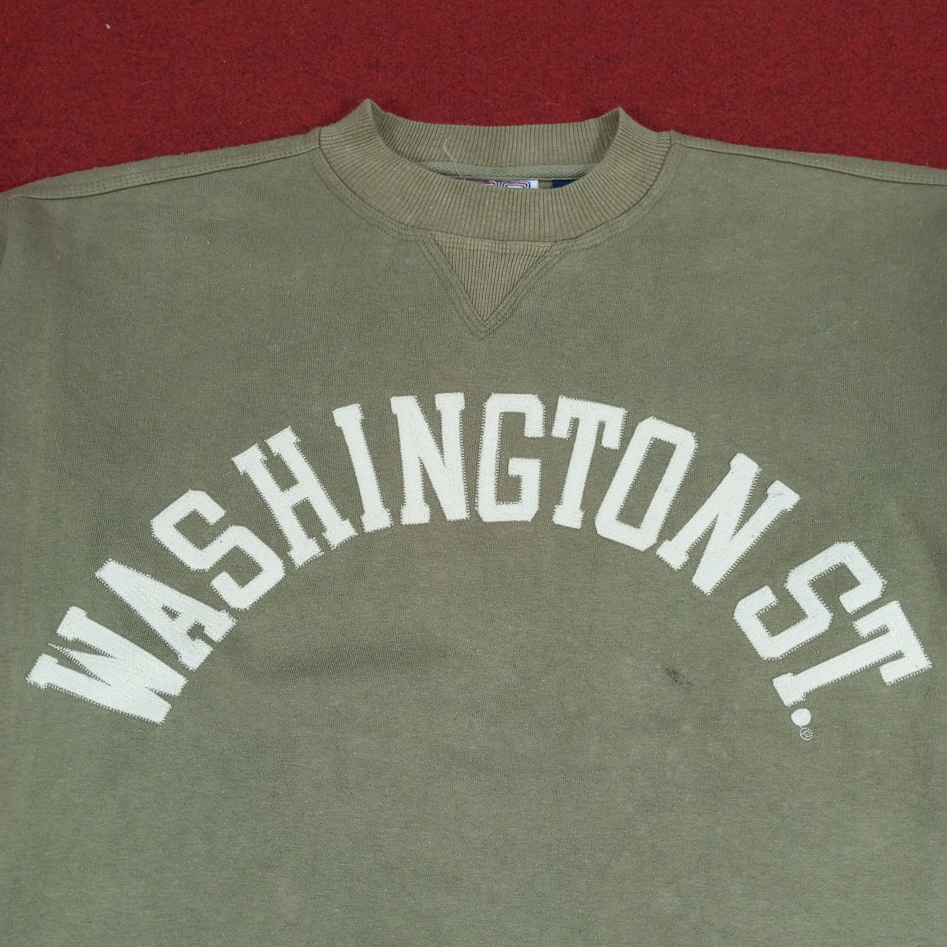 Vintage Washington St Spellout Design Streetwear Style Sweatshirt Size US L / EU 52-54 / 3 - 2 Thumbnail