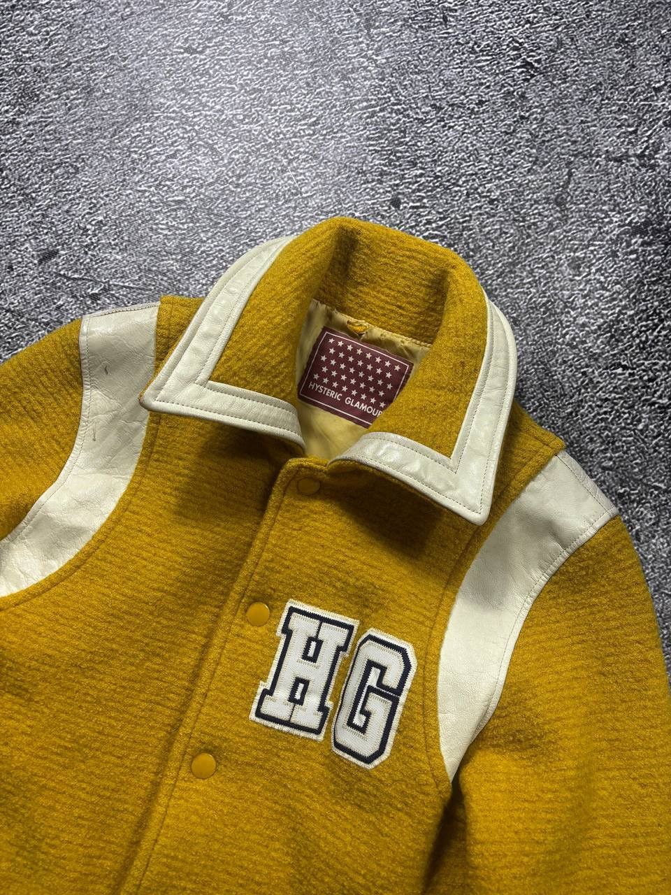 Hysteric Glamour 🔥 Hysteric Glamour Vintage Heavy Wool Varsity Jacket Japan Size S / US 4 / IT 40 - 8 Thumbnail