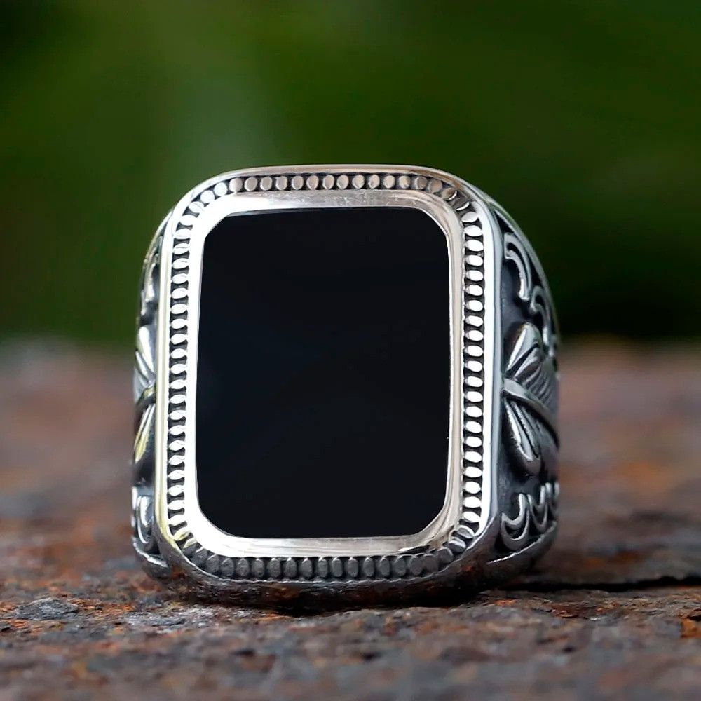 Jewelry Turkish Signet Ring Streetwear Jewelry Fashion Gift Size ONE SIZE - 4 Thumbnail