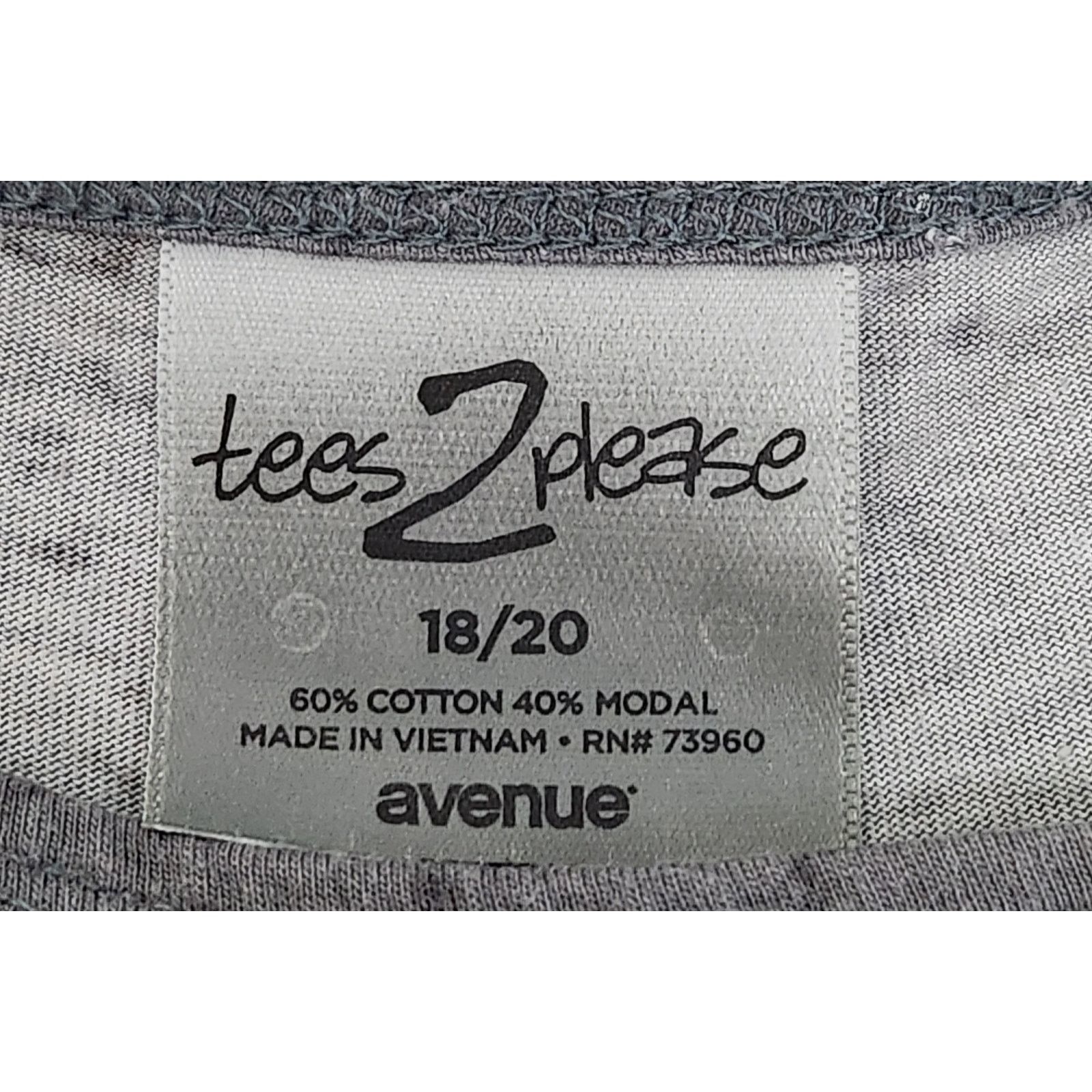 Other Tees 2 Please Avenue Gray Splatter Print Sequin Top 18 20 Size XL / US 12-14 / IT 48-50 - 5 Thumbnail