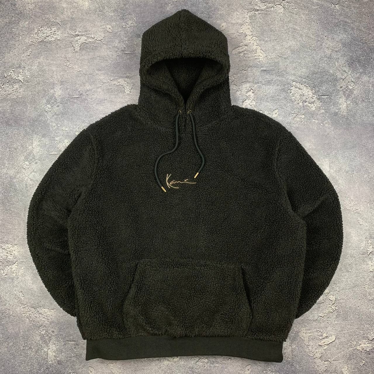 Karl Kani Karl Kani Men's Sherpa Hoodie Black Teddy Bear Fleece Size US L / EU 52-54 / 3 - 1 Thumbnail
