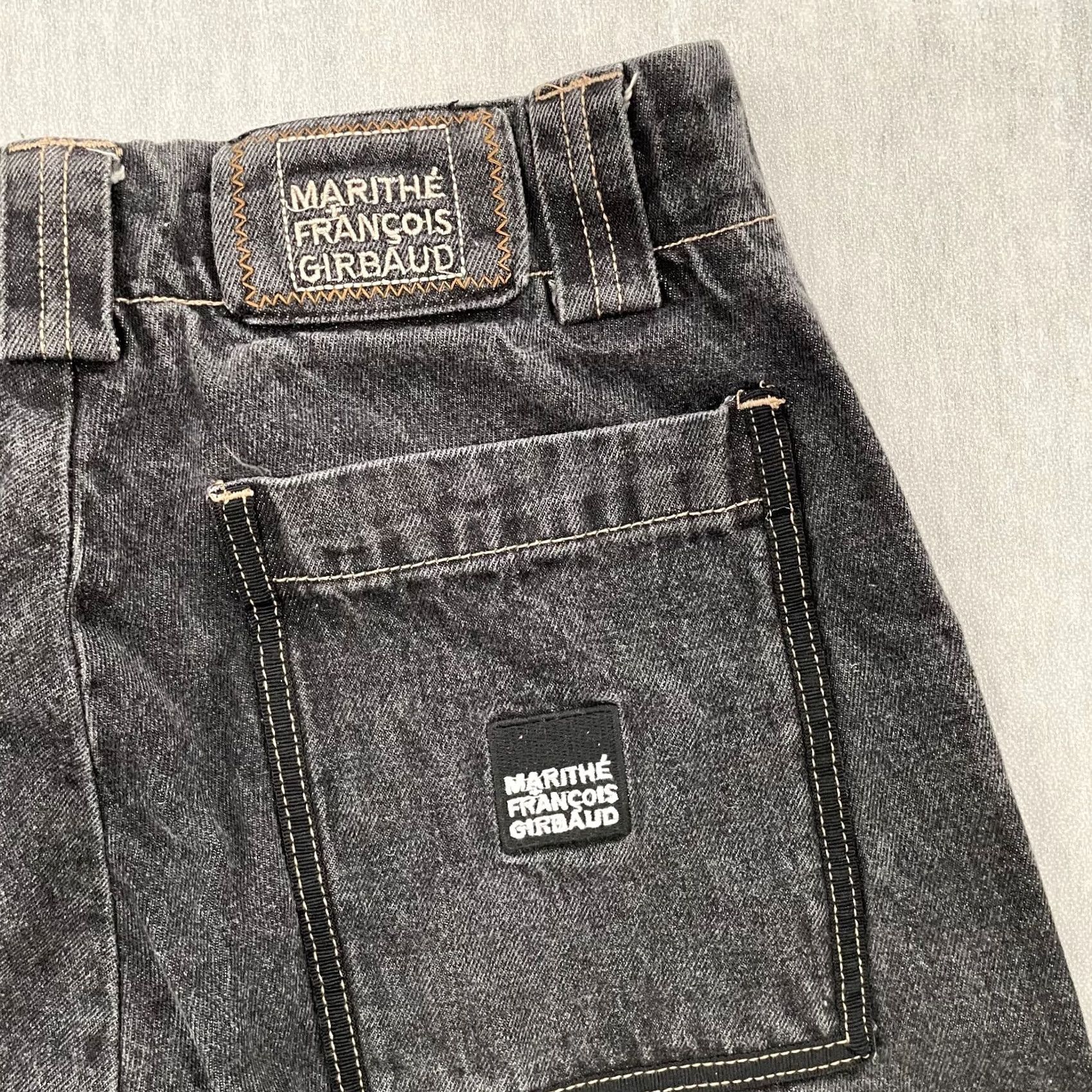 Denime VINTAGE Marithe Francois Girbaud Shorts Adult 30 Black Denim Shuttle Tape Baggy Size US 30 / EU 46 - 3 Thumbnail