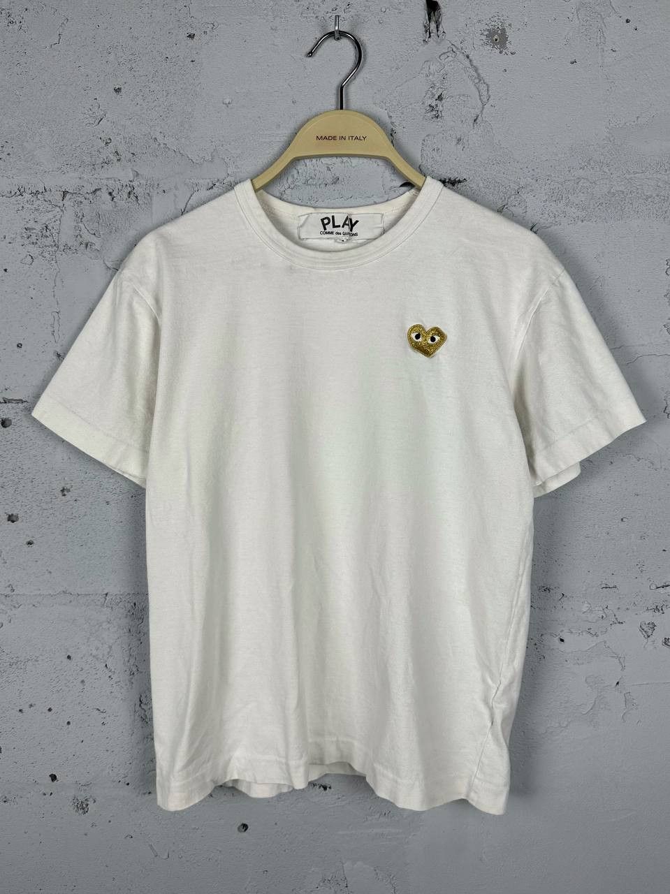 Comme des Garcons × Comme des Garcons PLAY PLAY Comme des Garçons Vintage Gold Heart T-Shirt Size M / US 6-8 / IT 42-44 - 2 Thumbnail
