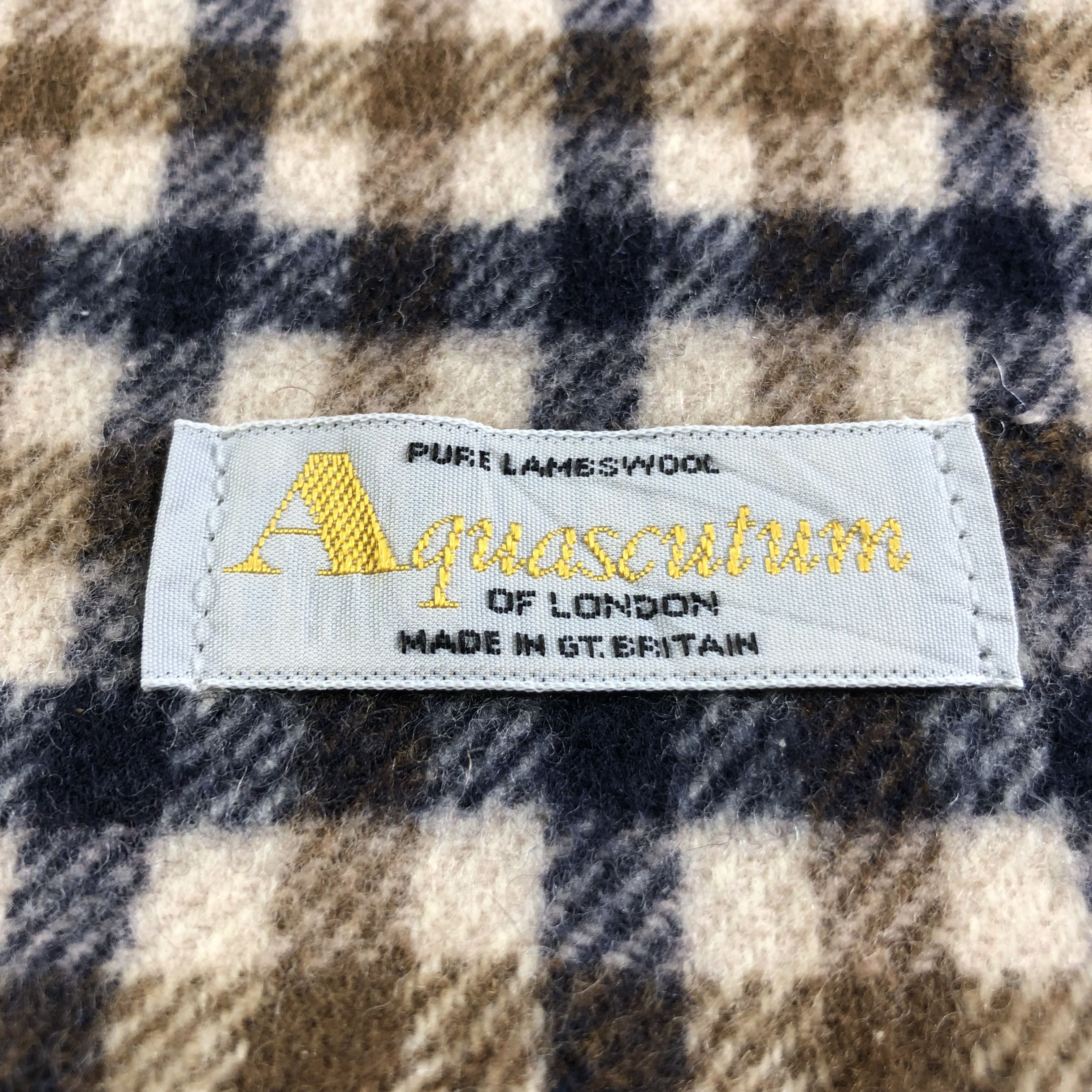 Aquascutum Aquascutum Gingham Wool Scarf Muffler Neckwear V2246 Size ONE SIZE - 4 Thumbnail