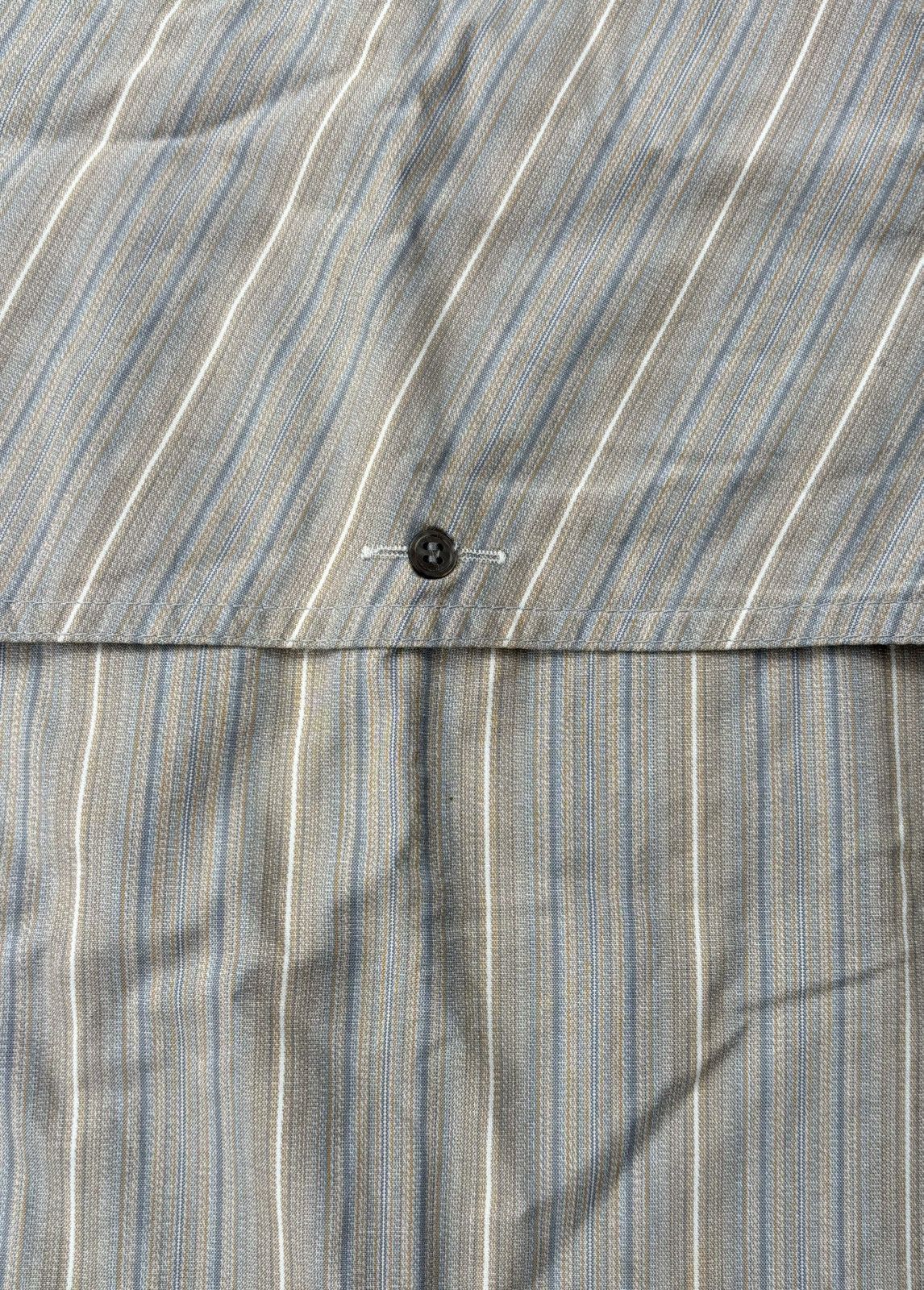 Issey Miyake Vintage 90’s Issey Miyake Button-Up Grey Striped Pattern Size US L / EU 52-54 / 3 - 3 Thumbnail