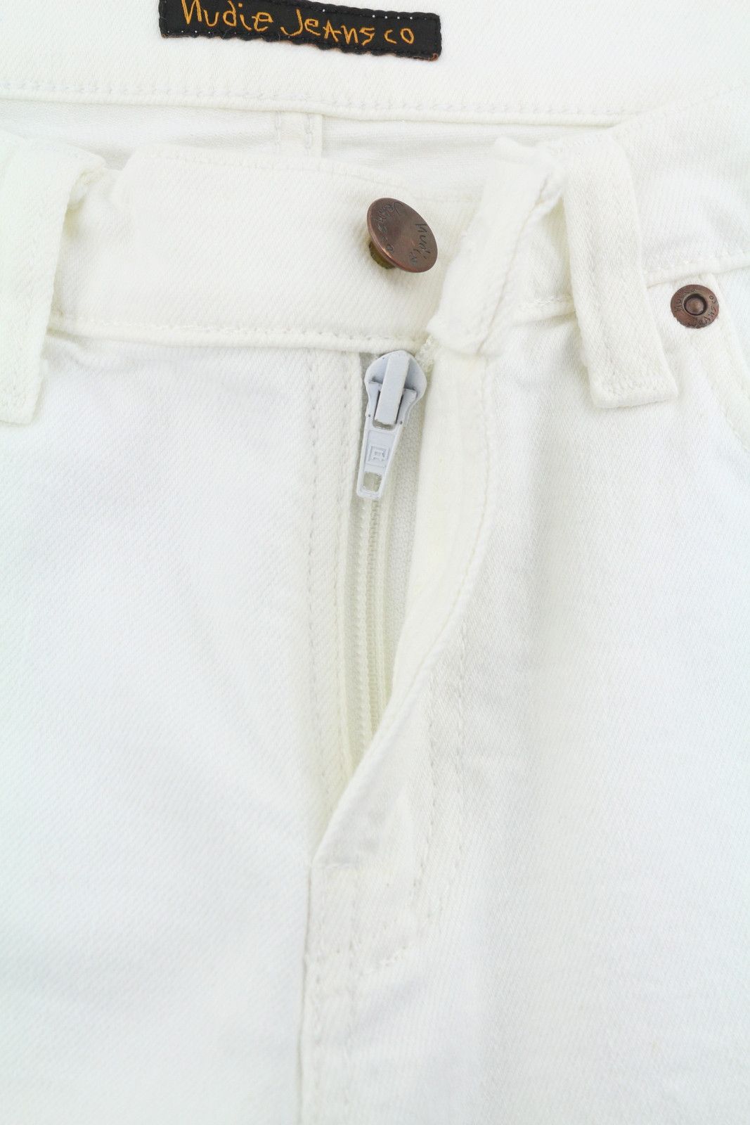Nudie Jeans LONG JOHN WHITE W28/L32 Skinny Organic Jeans 87260 Size US 28 / EU 44 - 8 Thumbnail