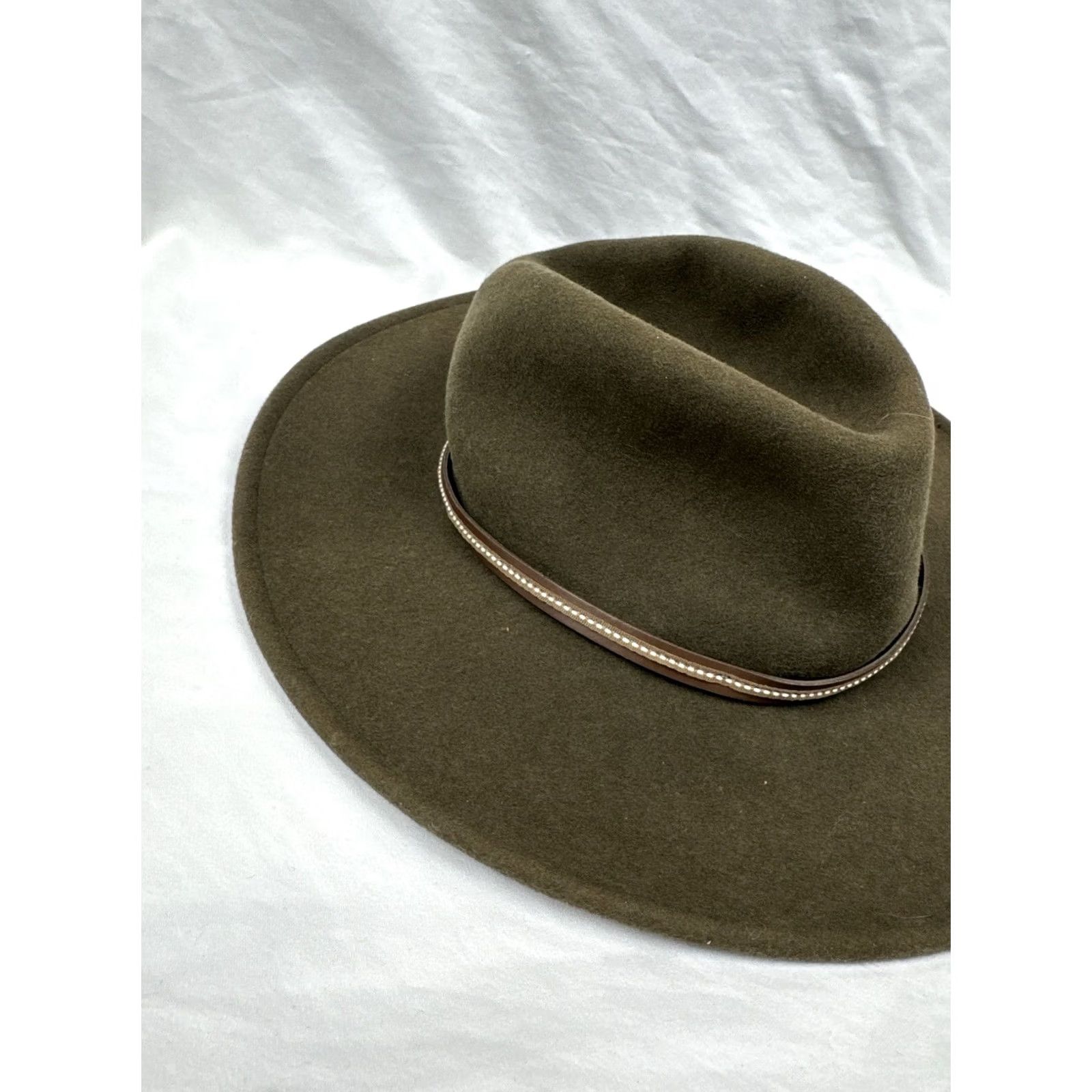 Stetson Stetson Fedora Hat Olive Men's Large Crushable Water Repellent Outdoor USA Made Size ONE SIZE - 4 Thumbnail