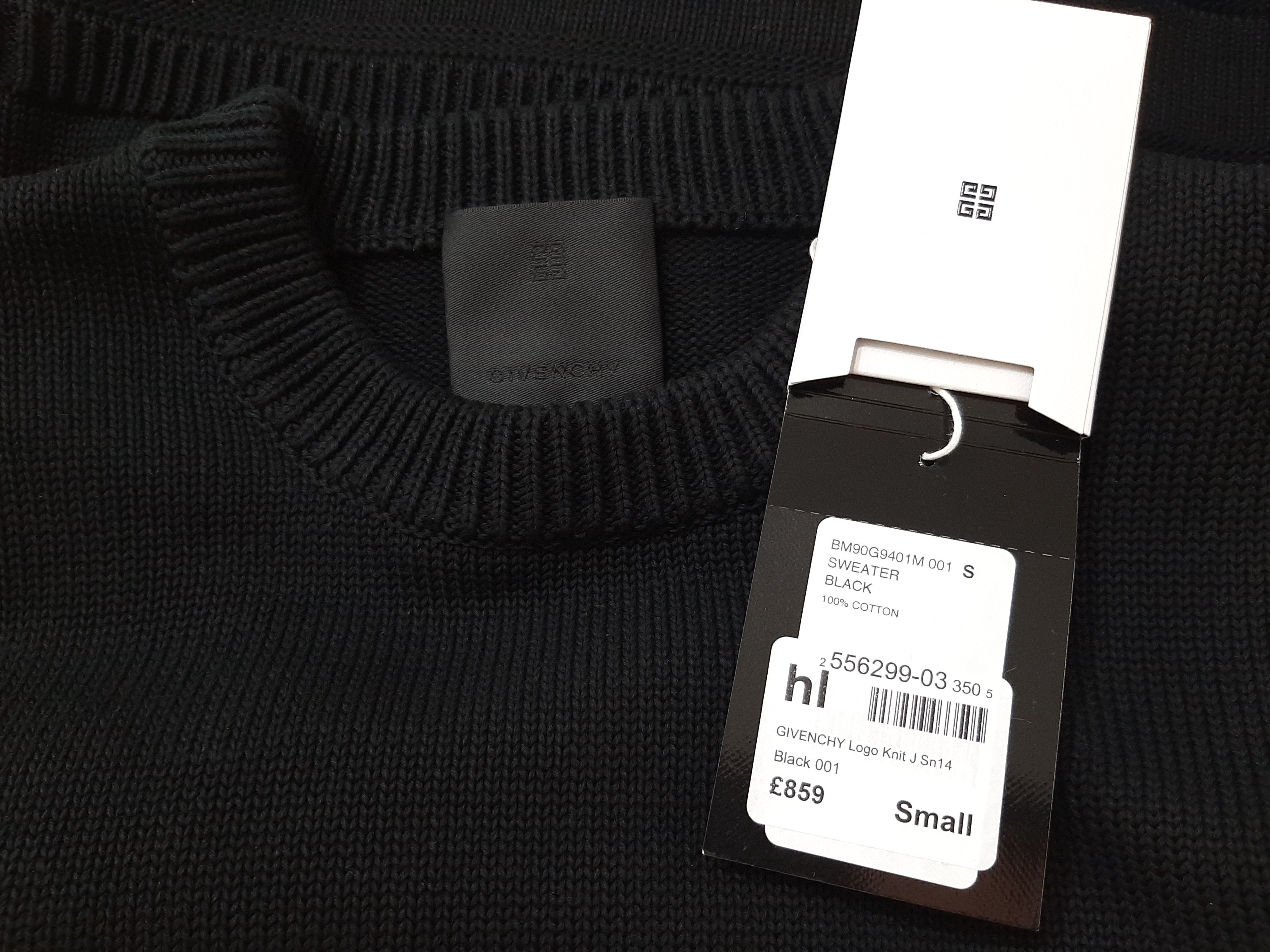 Givenchy Givenchy 4G Intarsia Sweater Black Men's Size S Size US S / EU 44-46 / 1 - 7 Thumbnail