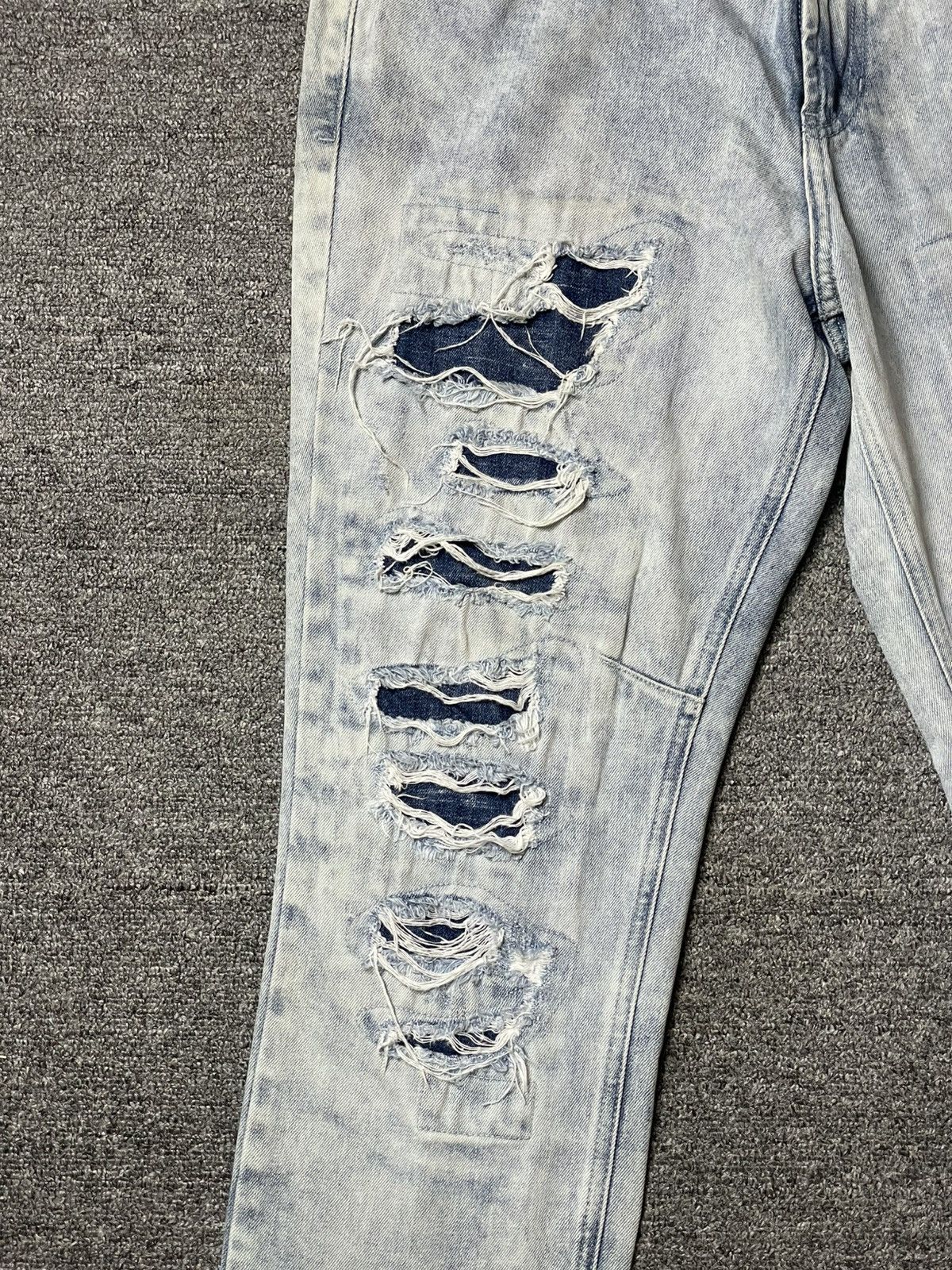 Pacsun × Vintage PACSUN 32x30 Acid Wash Ripped Jeans (92) Size US 35 - 2 Thumbnail