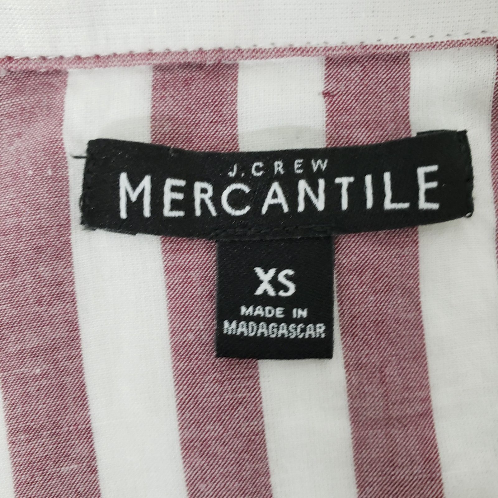 J.Crew J. Crew Mercantile Shirt Button Front Stripe Long Sleeves XS Size XS / US 0-2 / IT 36-38 - 9 Thumbnail