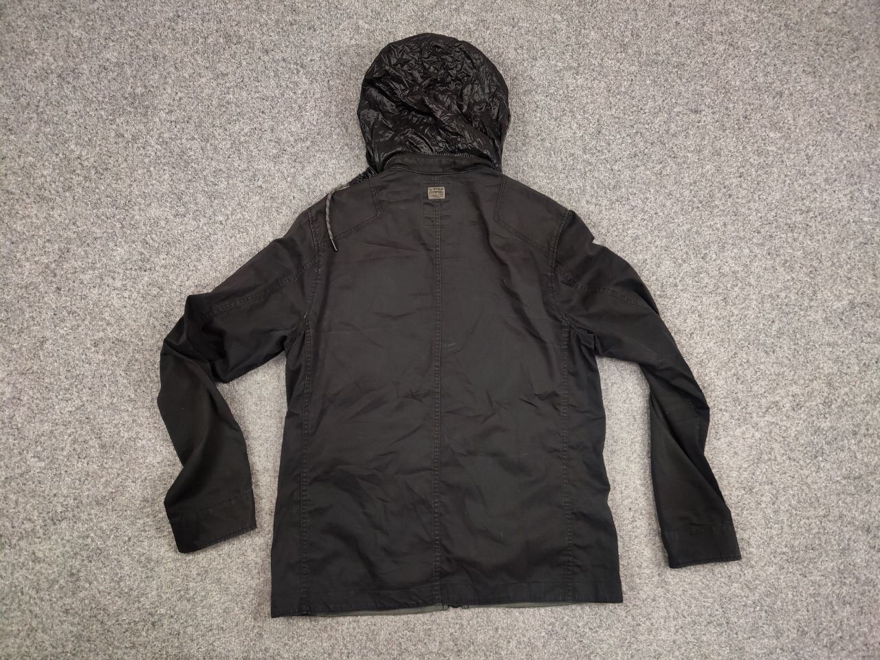 G-Star G Star Raw Powel Overshirt Black Pocket Zip Hooded Jacket Size US L / EU 52-54 / 3 - 16 Thumbnail
