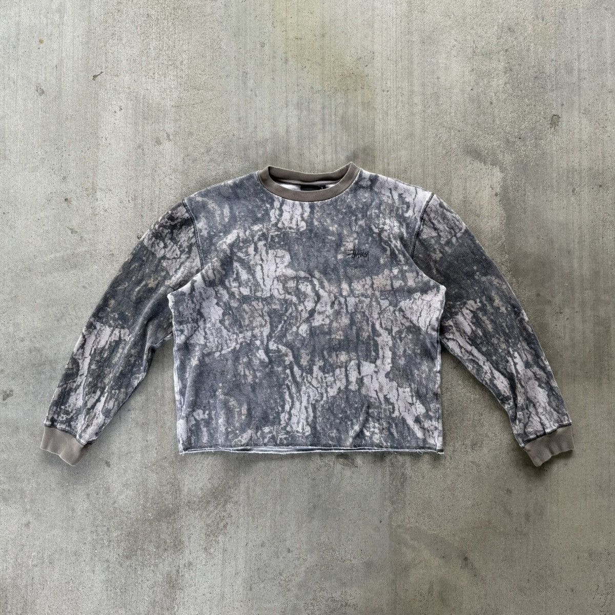 Stussy Stussy Raglan Thermal Long Sleeve Crew 'Desert Camo