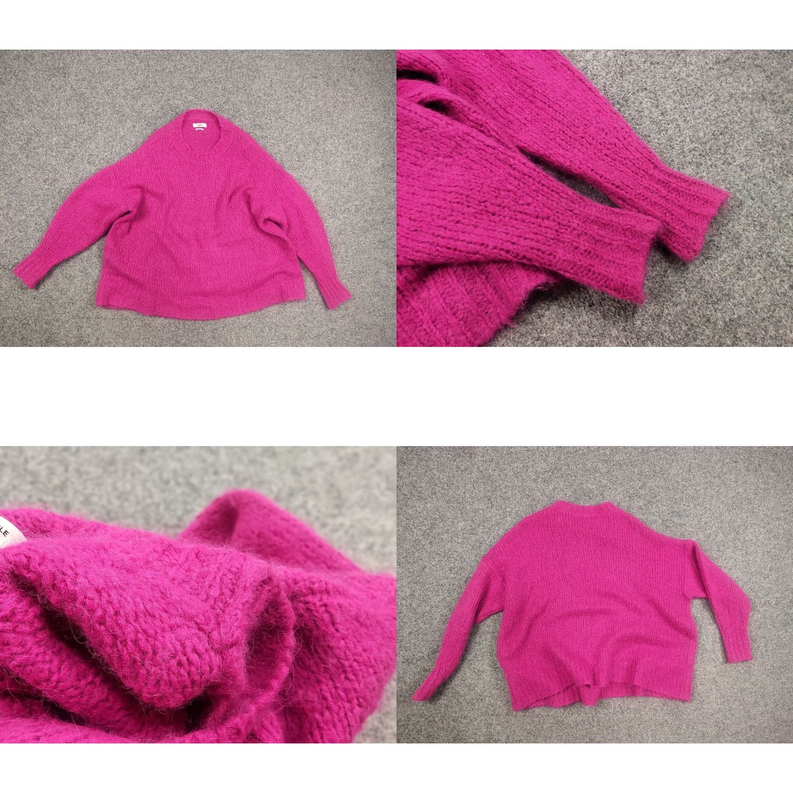 Vintage Isabel Marant Etoile Design Sayers Pink Knit Oversized Sweater Size L / US 10 / IT 46 - 8 Thumbnail