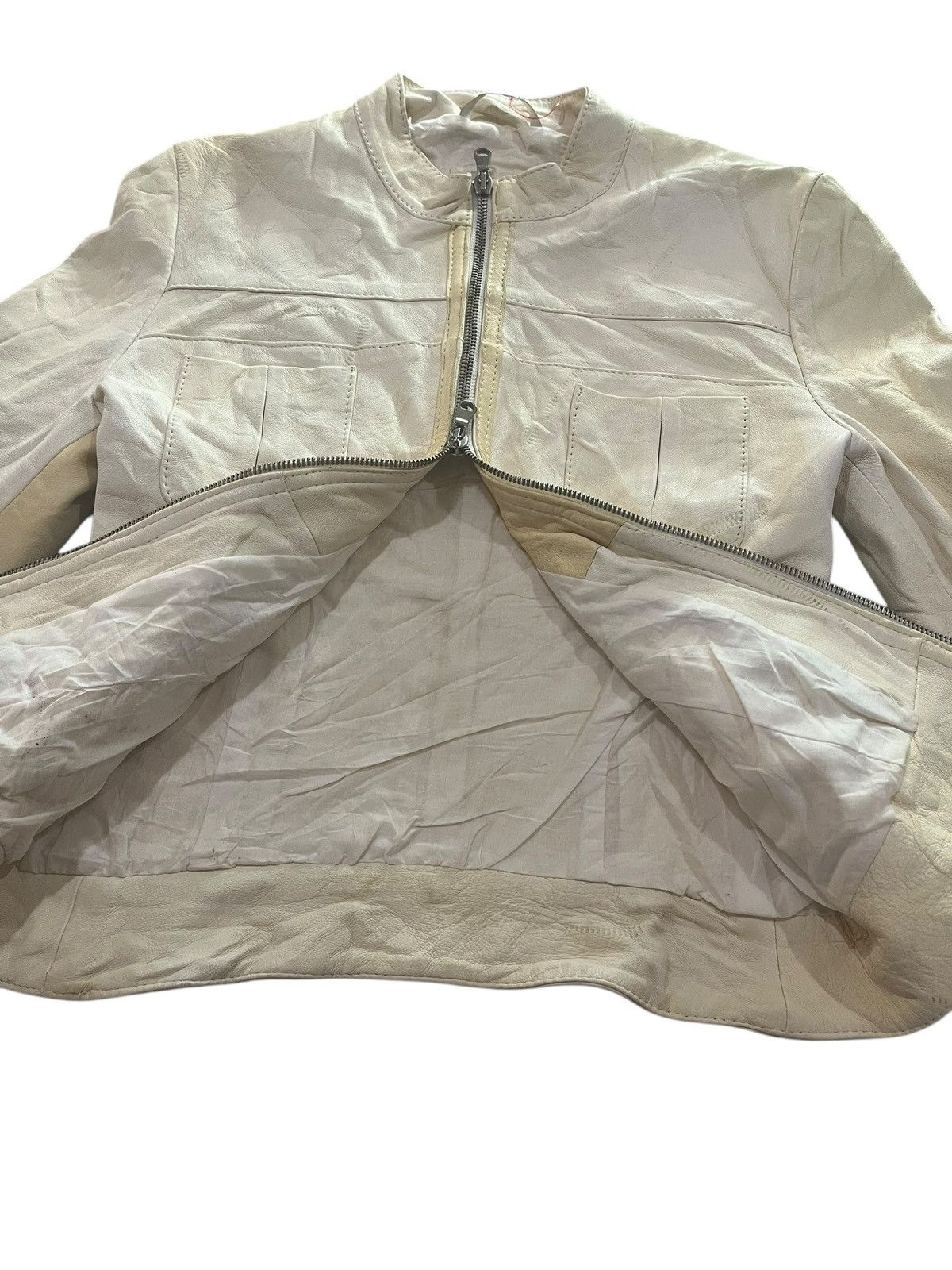If Six Was Nine LAST DROP!!! LALTRAMODA LGB GENUINE LEATHER ZIPPER JACKET Size XS / US 0-2 / IT 36-38 - 9 Thumbnail