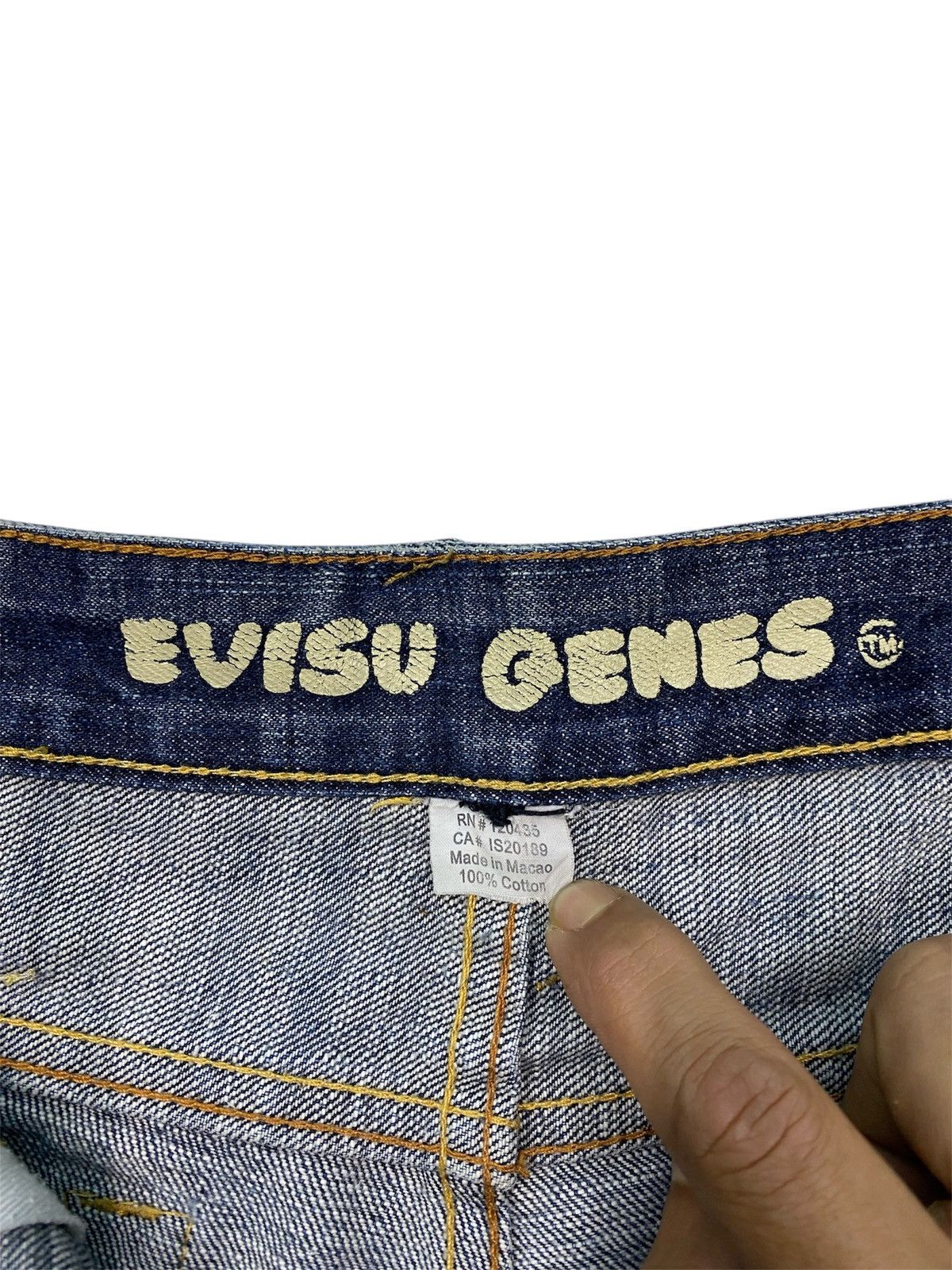 Evisu × Japanese Brand × Vintage Vintage evisu genes denim pant selvedge Size US 32 / EU 48 - 6 Thumbnail