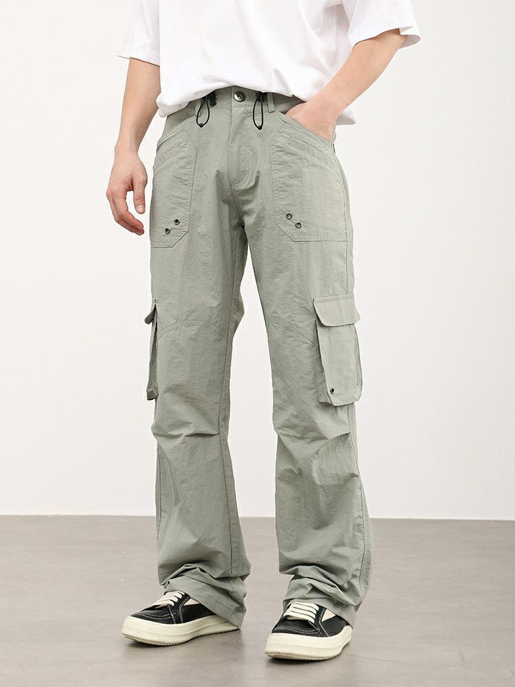 outdoor utility pleated cargo pants