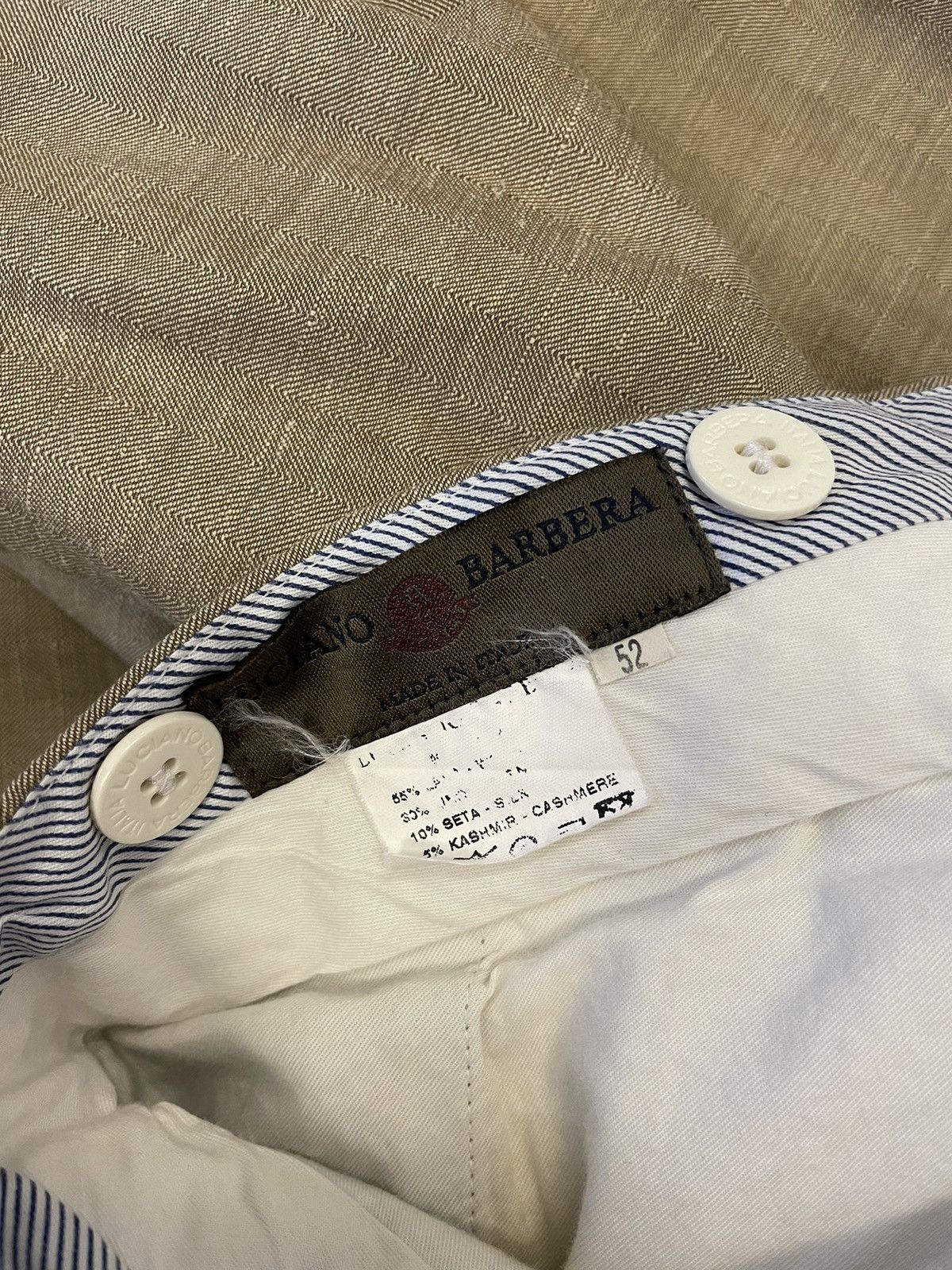 Luciano Barbera Luxurious Quad-blend Flat Front Trouser Size US 34 / EU 50 - 6 Thumbnail