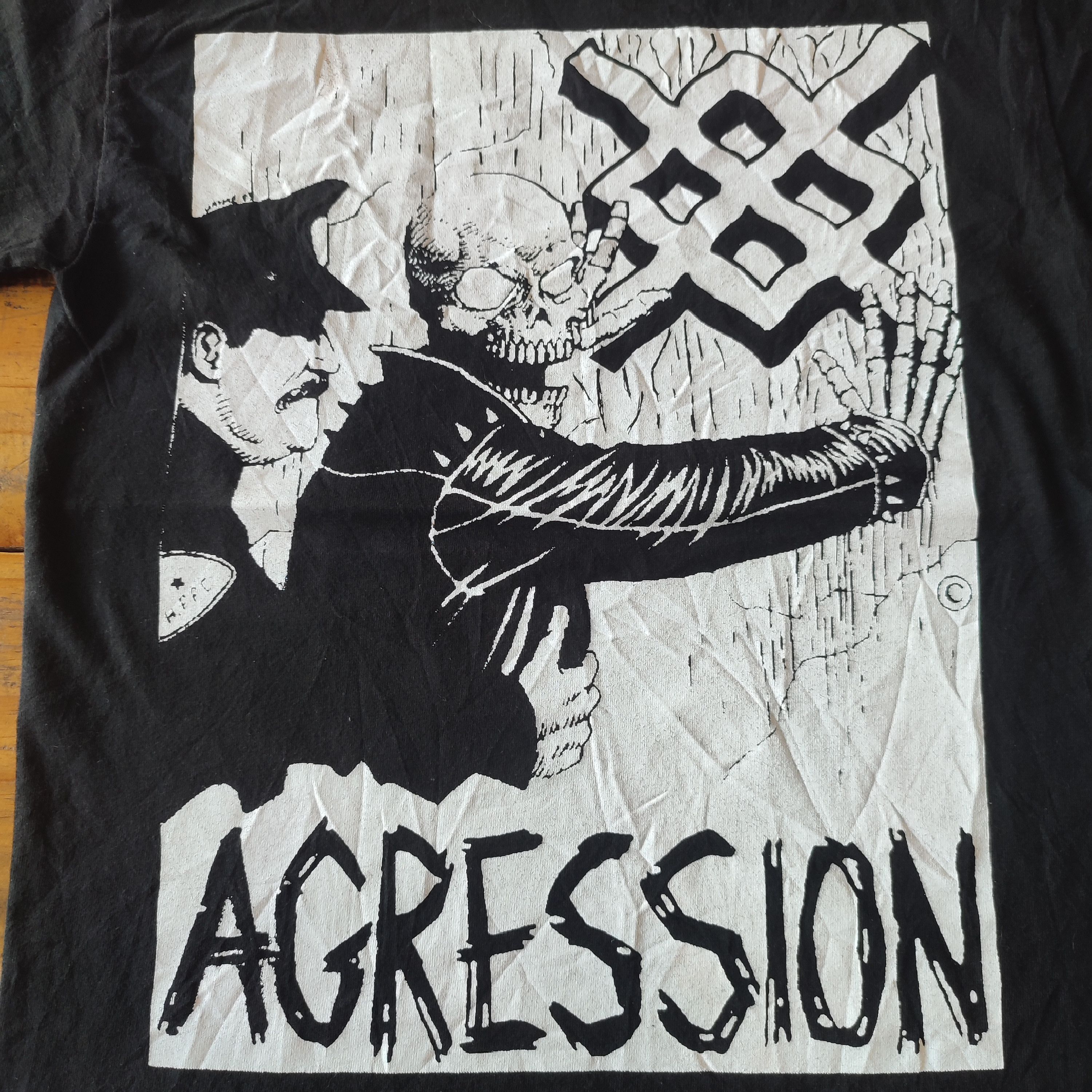 Band Tees × Vintage AGRESSION T SHIRT Size US S / EU 44-46 / 1 - 3 Thumbnail