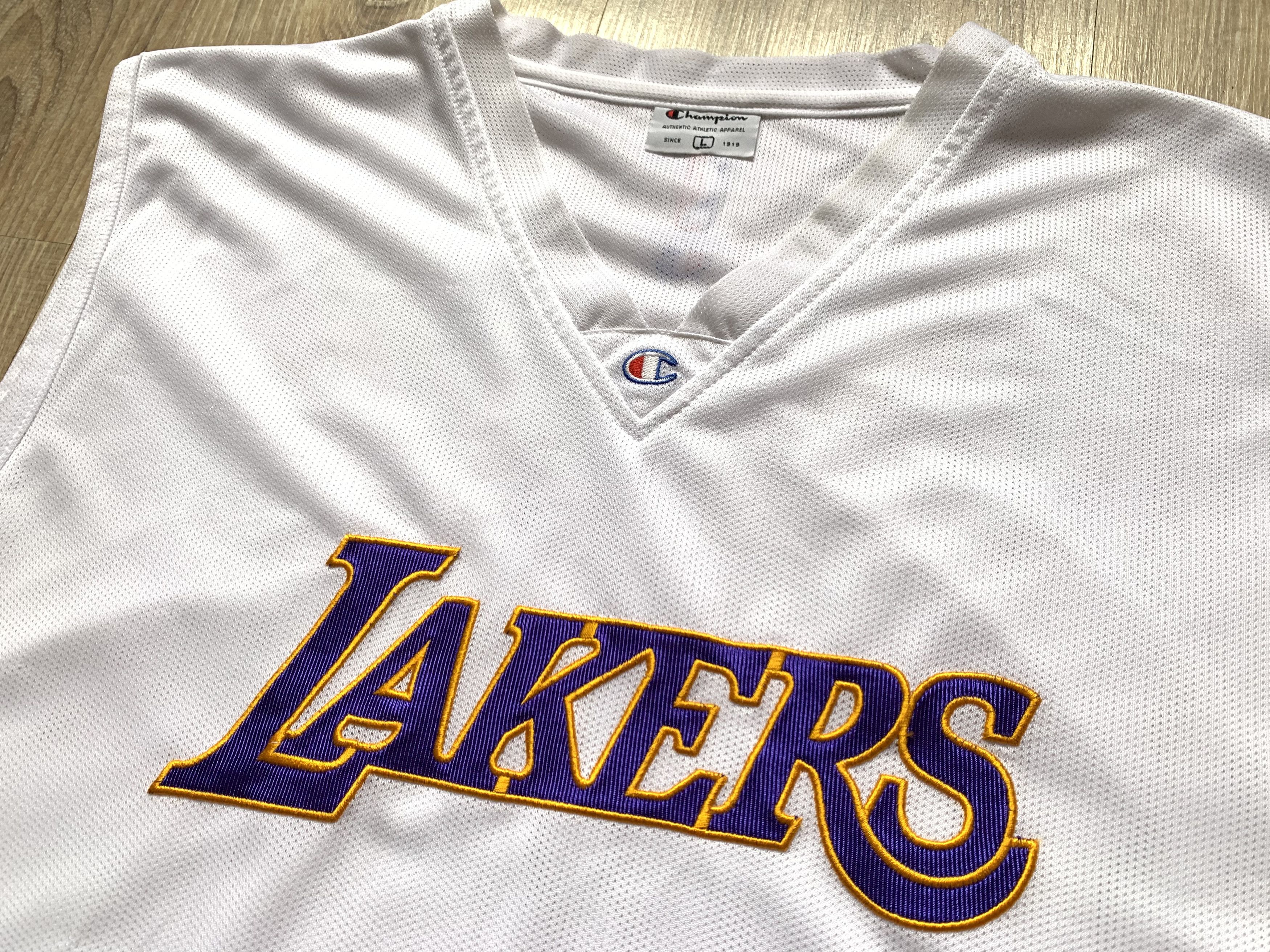 Champion × NBA × Vintage Vintage Champion Los Angeles Lakers Jersey Size US L / EU 52-54 / 3 - 3 Thumbnail