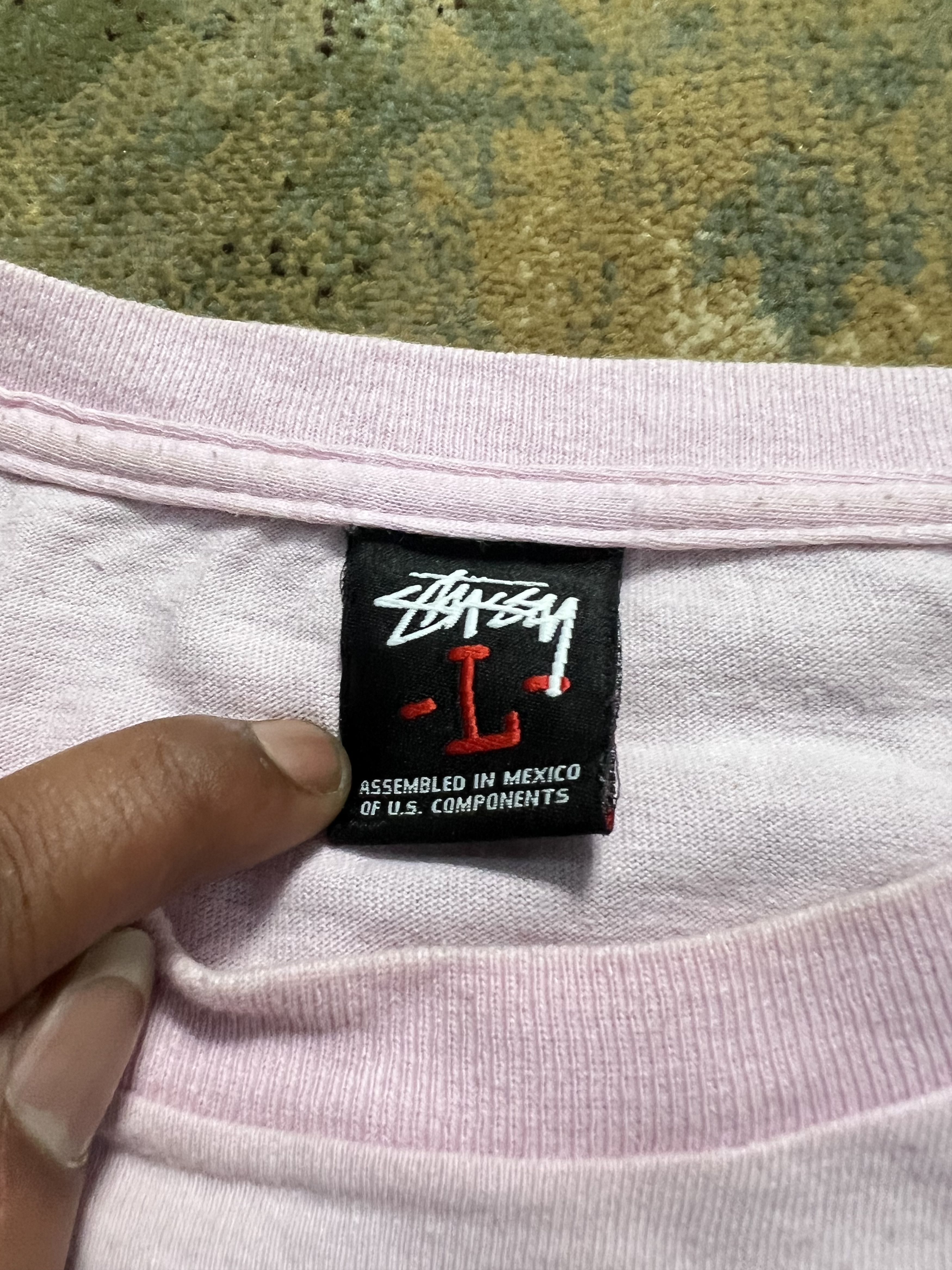 Stussy × Vintage 00s Stussy World Tour Tshirt Tee y2k style Size US L / EU 52-54 / 3 - 5 Thumbnail